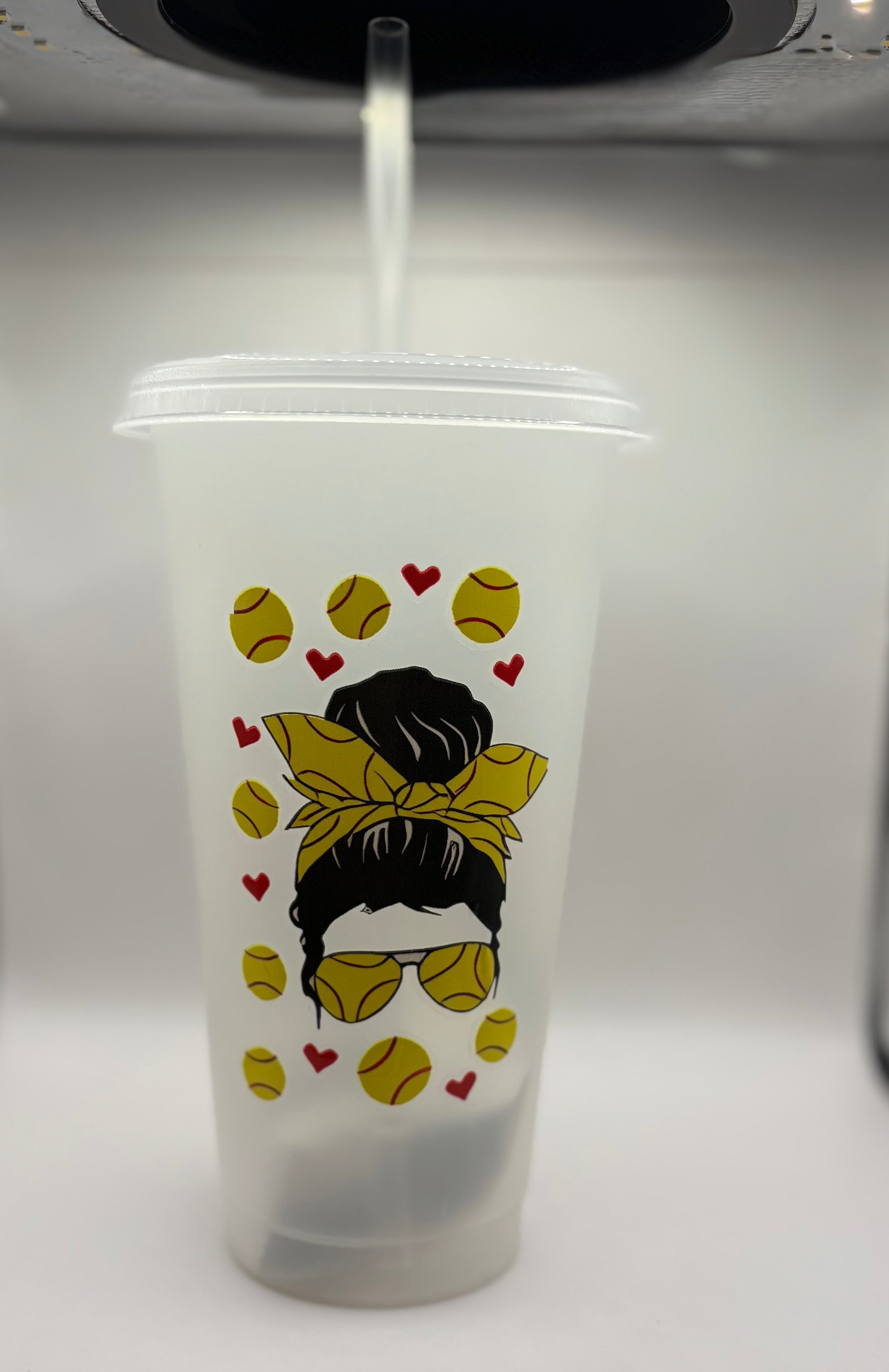 Softball Mom Plastic Cup