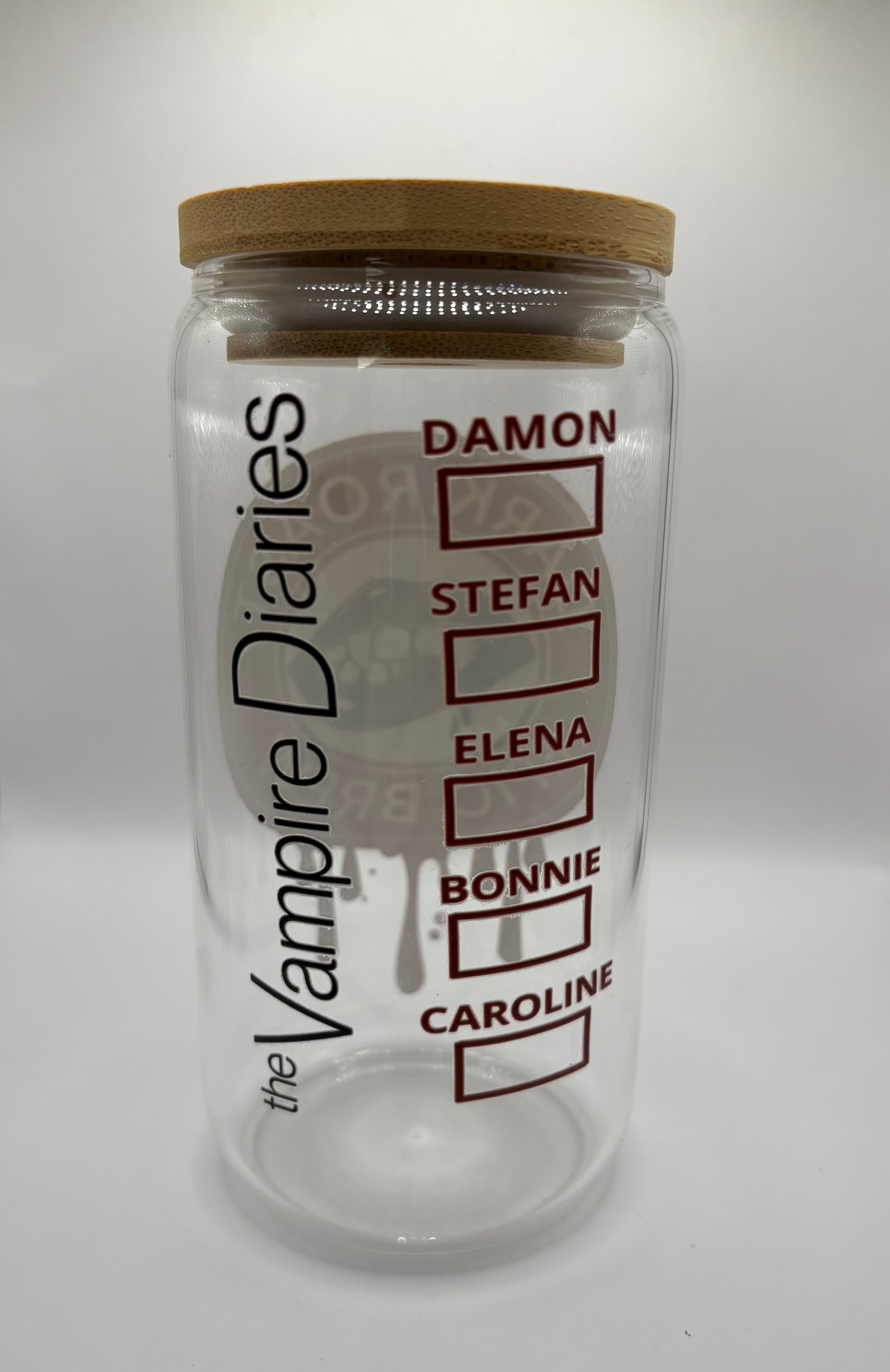 Vampire Diaries Glass Cup