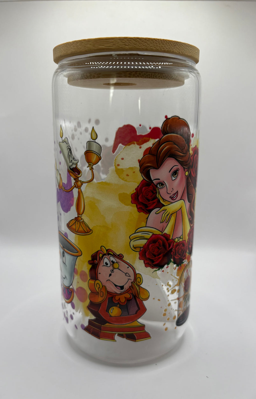 Beauty and the Beast Glass Cup
