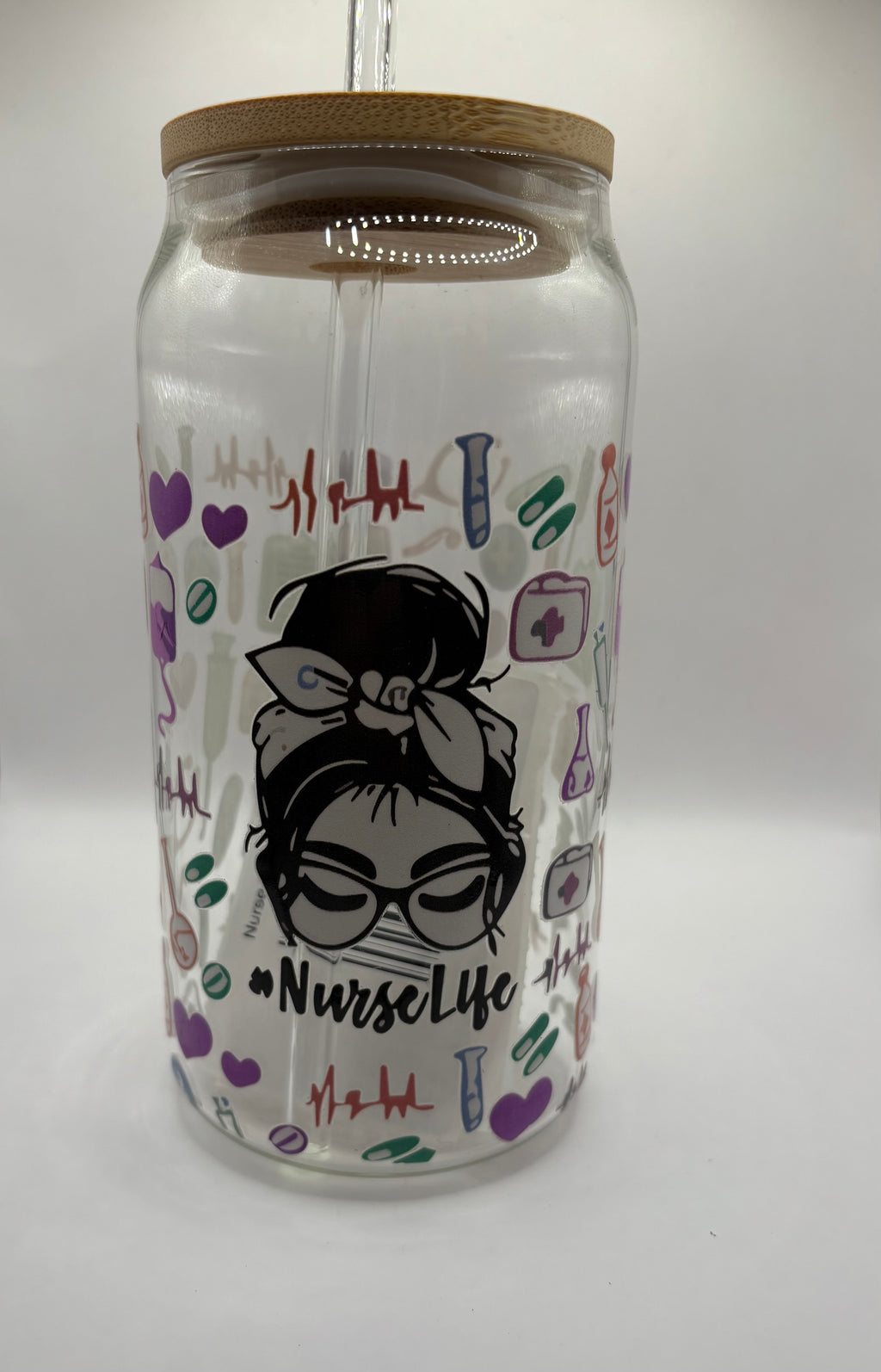 Nurse Life Glass Cup