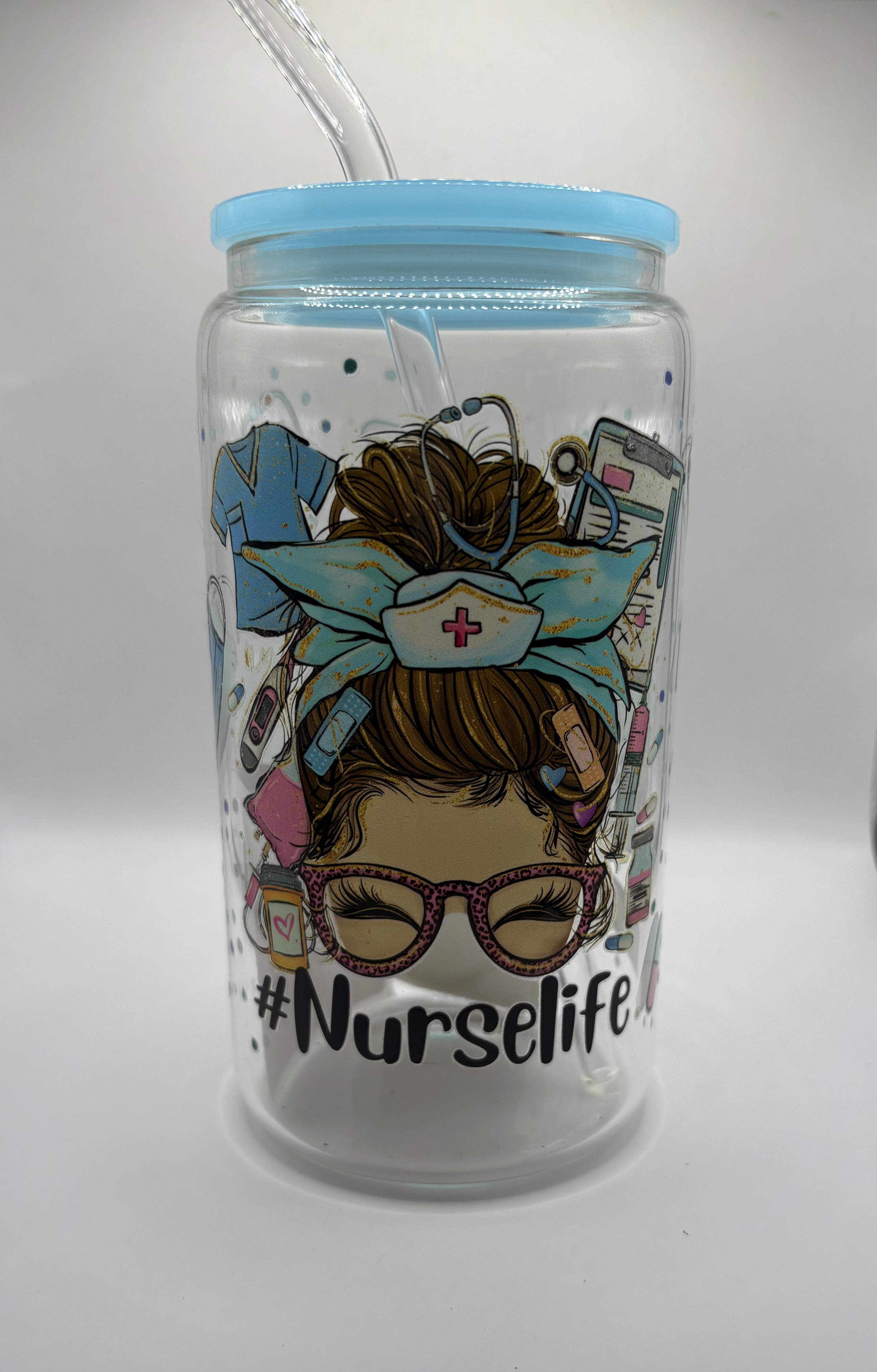 Nurse Life Glass Cup