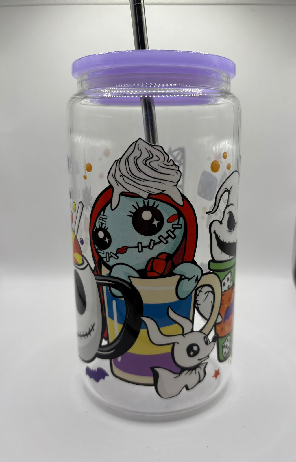 Nightmare Before Christmas Glass Cup