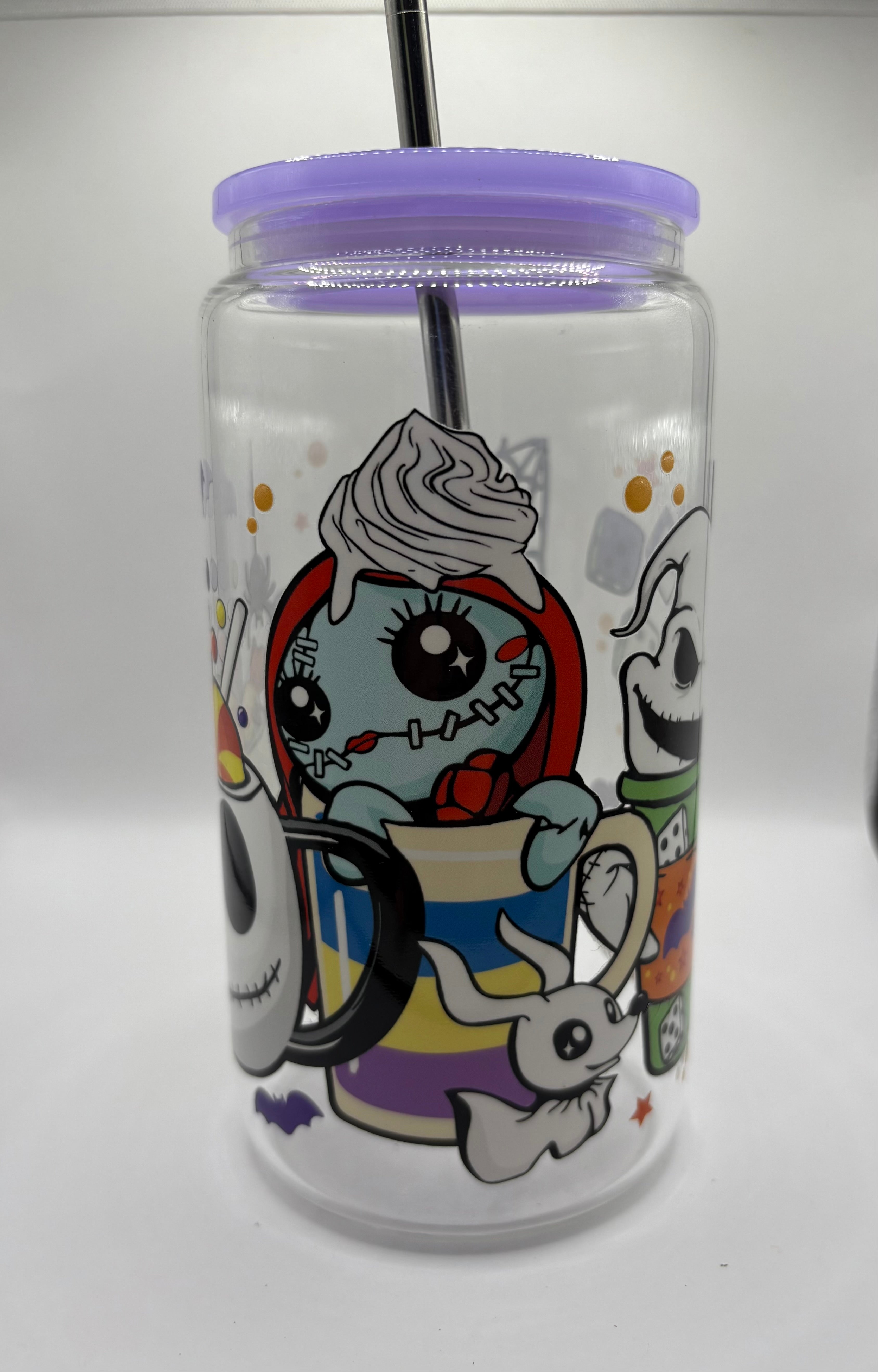 Nightmare Before Christmas Glass Cup