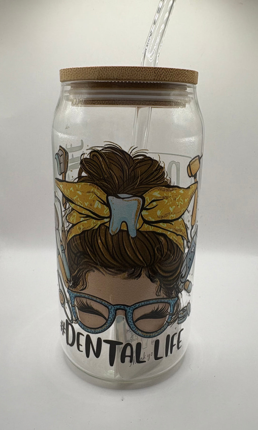 Dental Life Glass Cup