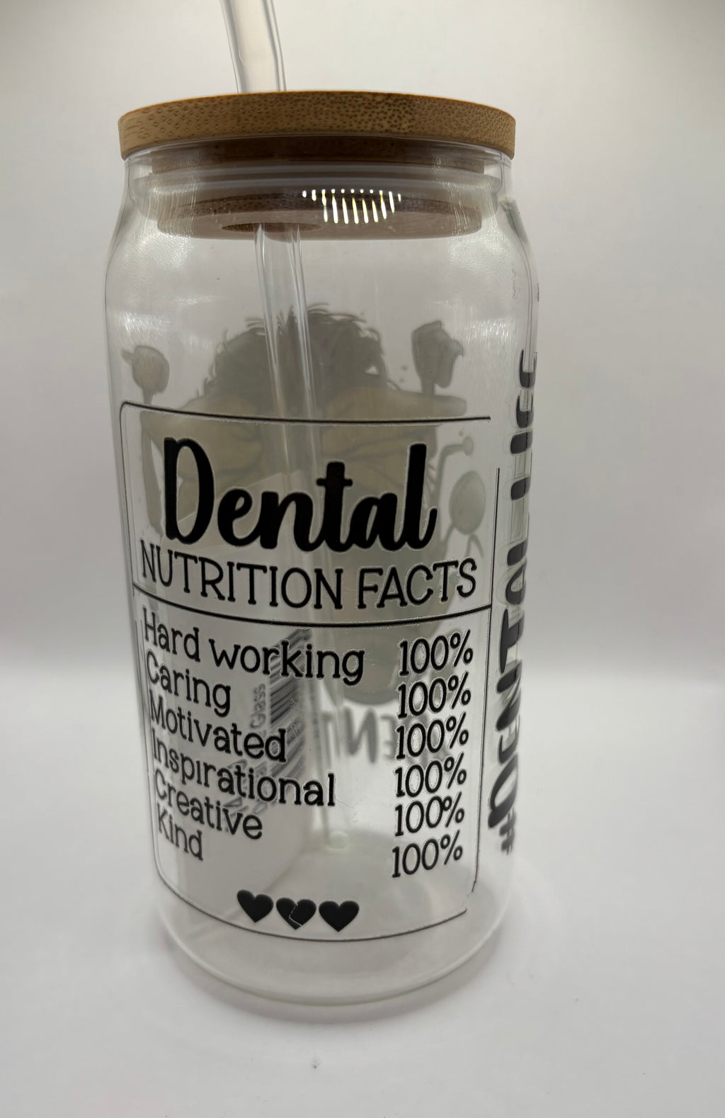 Dental Life Glass Cup
