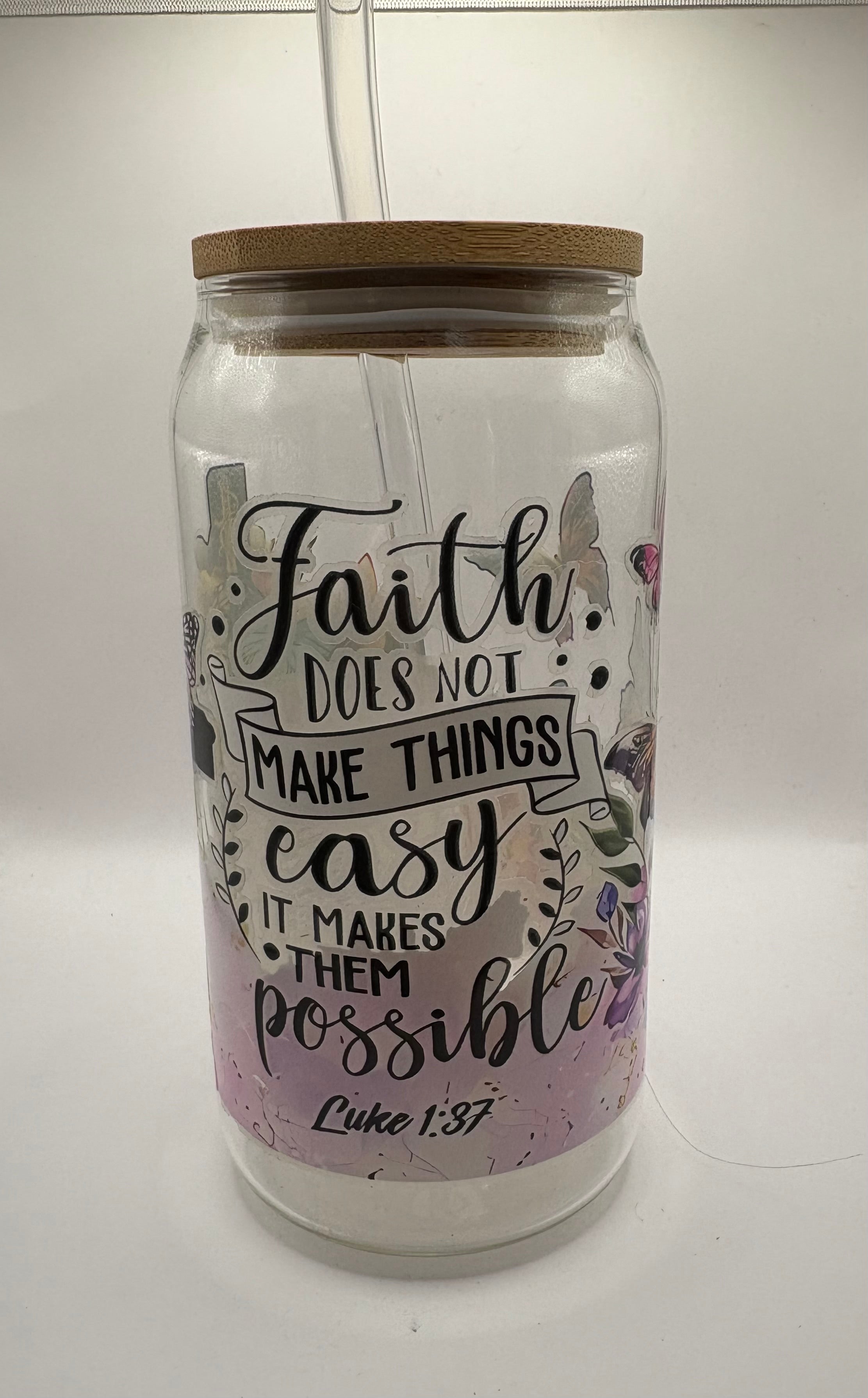 Faith Glass Cup