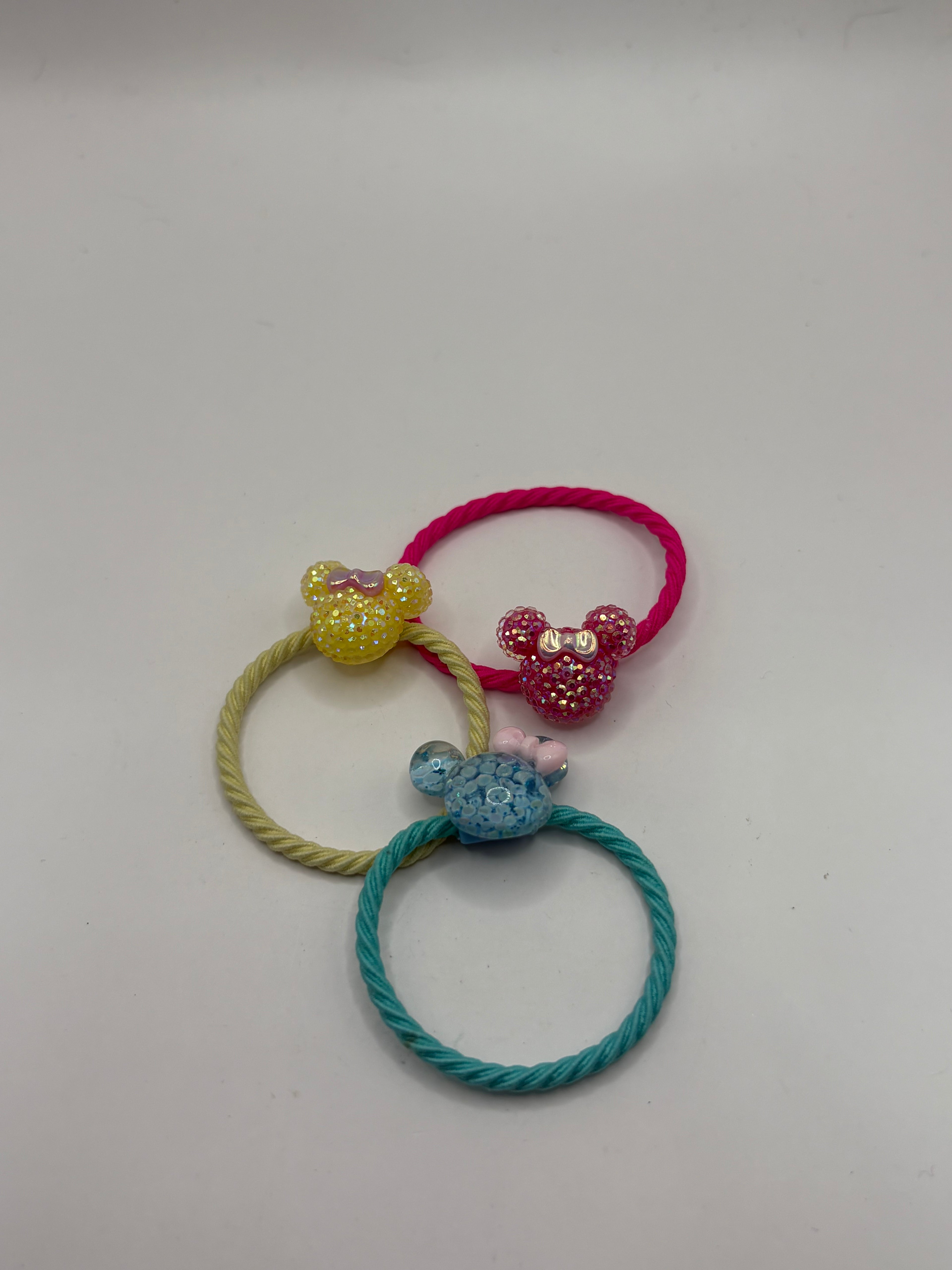 Minnie Glitter Ponytail Holders