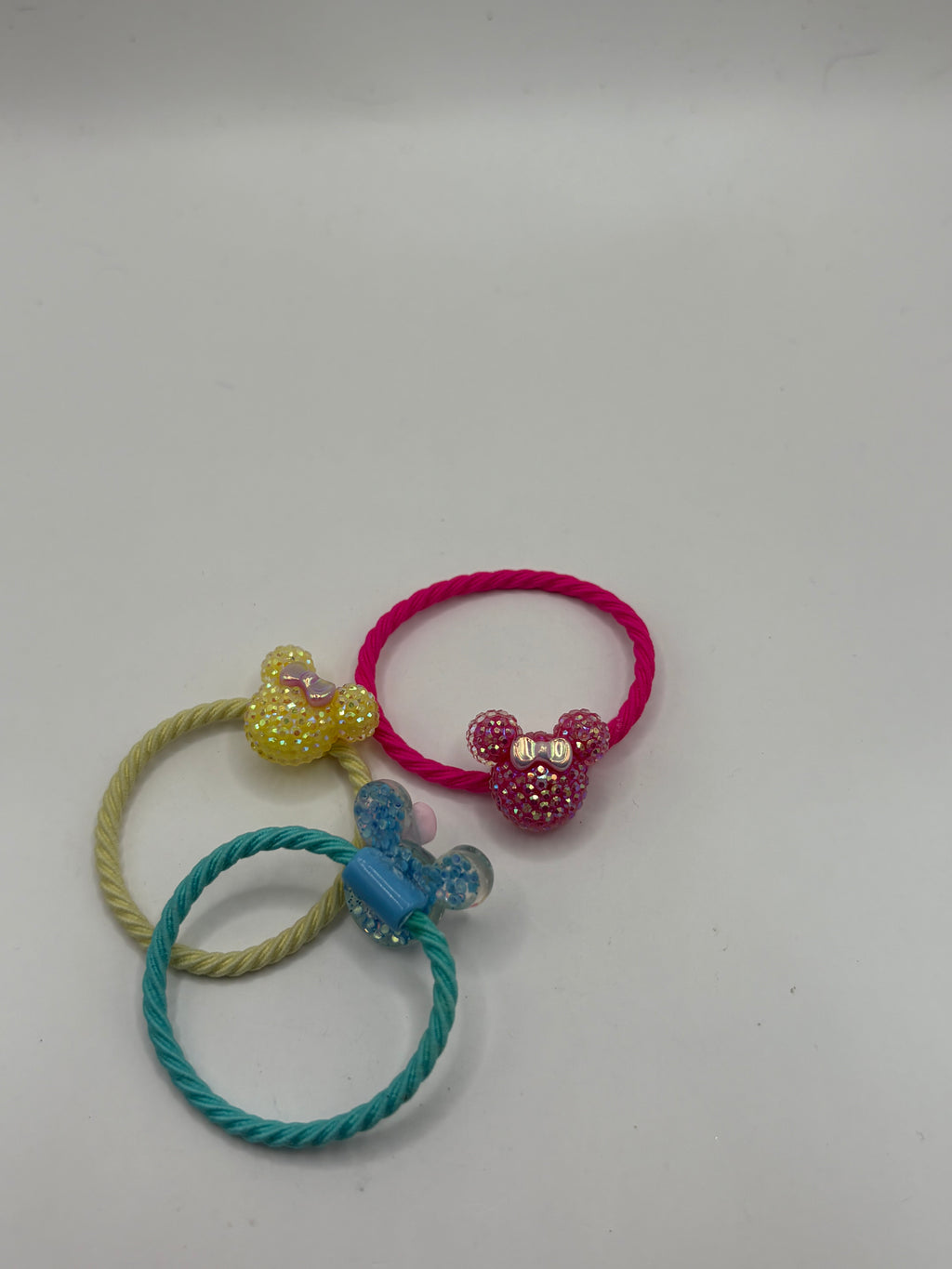 Minnie Glitter Ponytail Holders