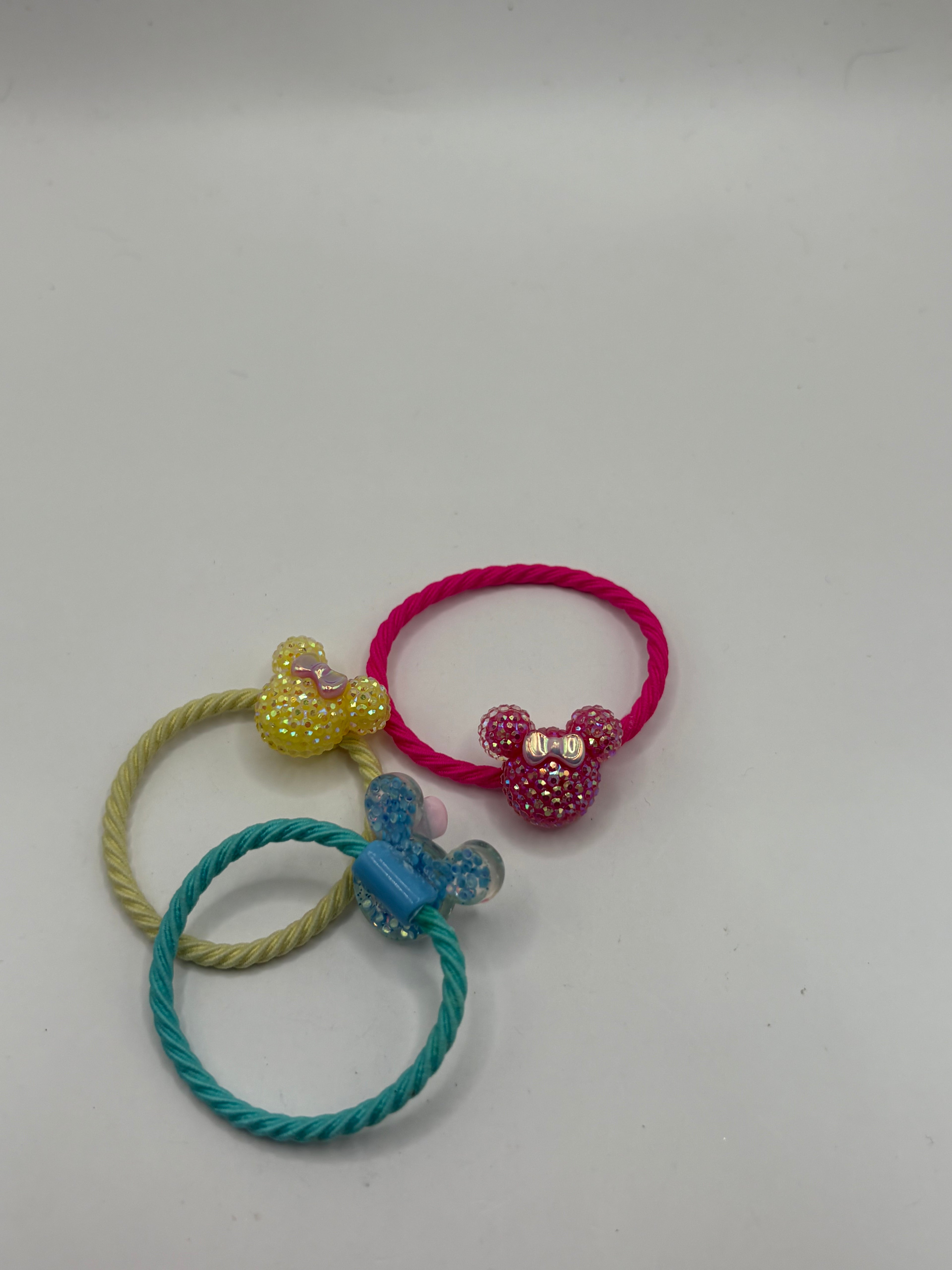 Minnie Glitter Ponytail Holders