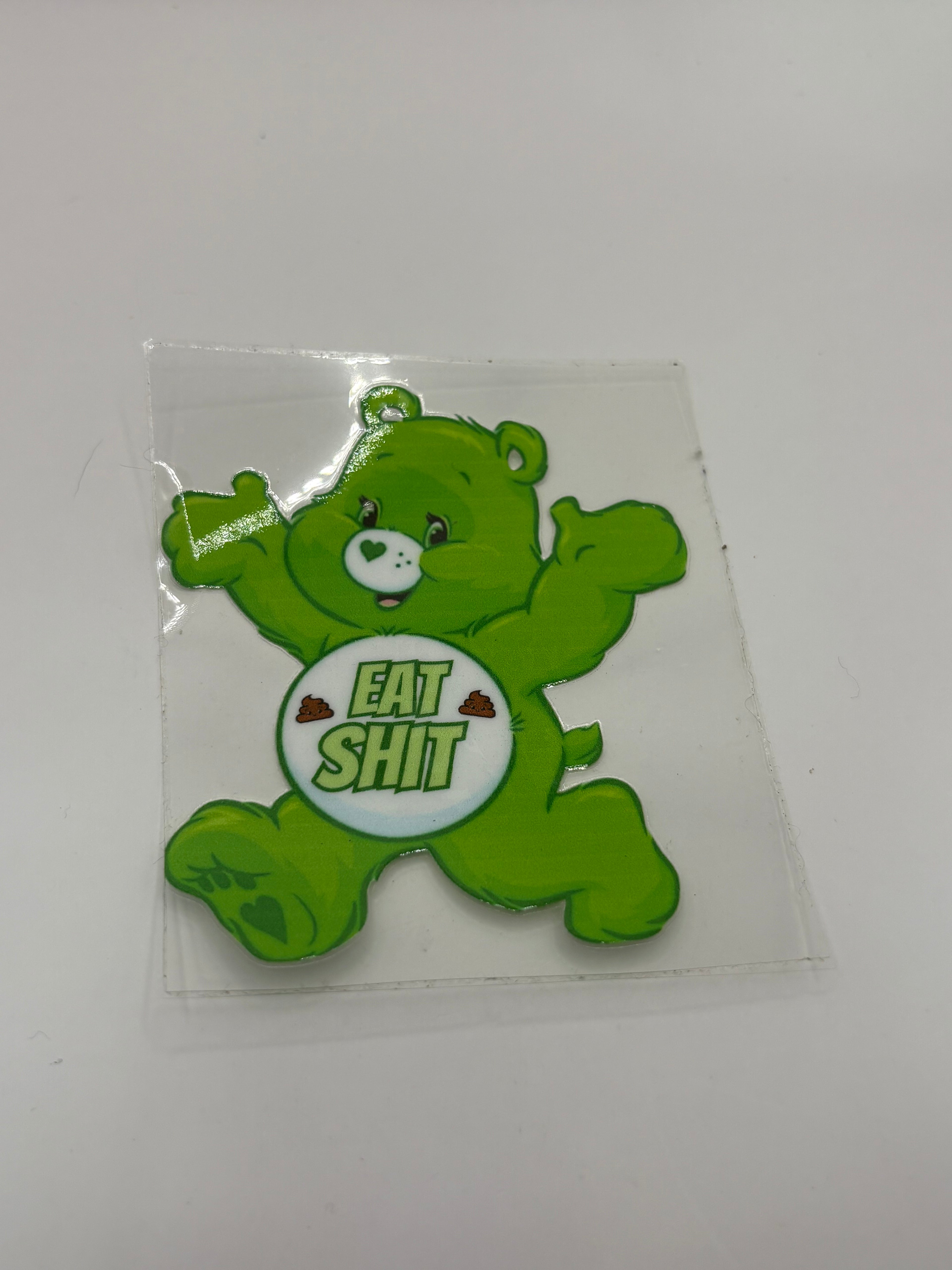 Green Adult Care Bear Vinyl Decal