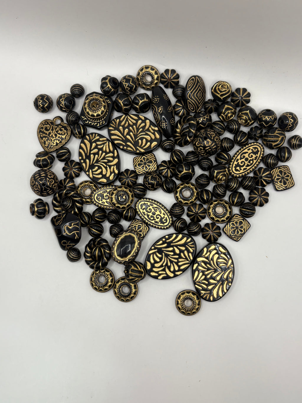 Black and Gold Beads