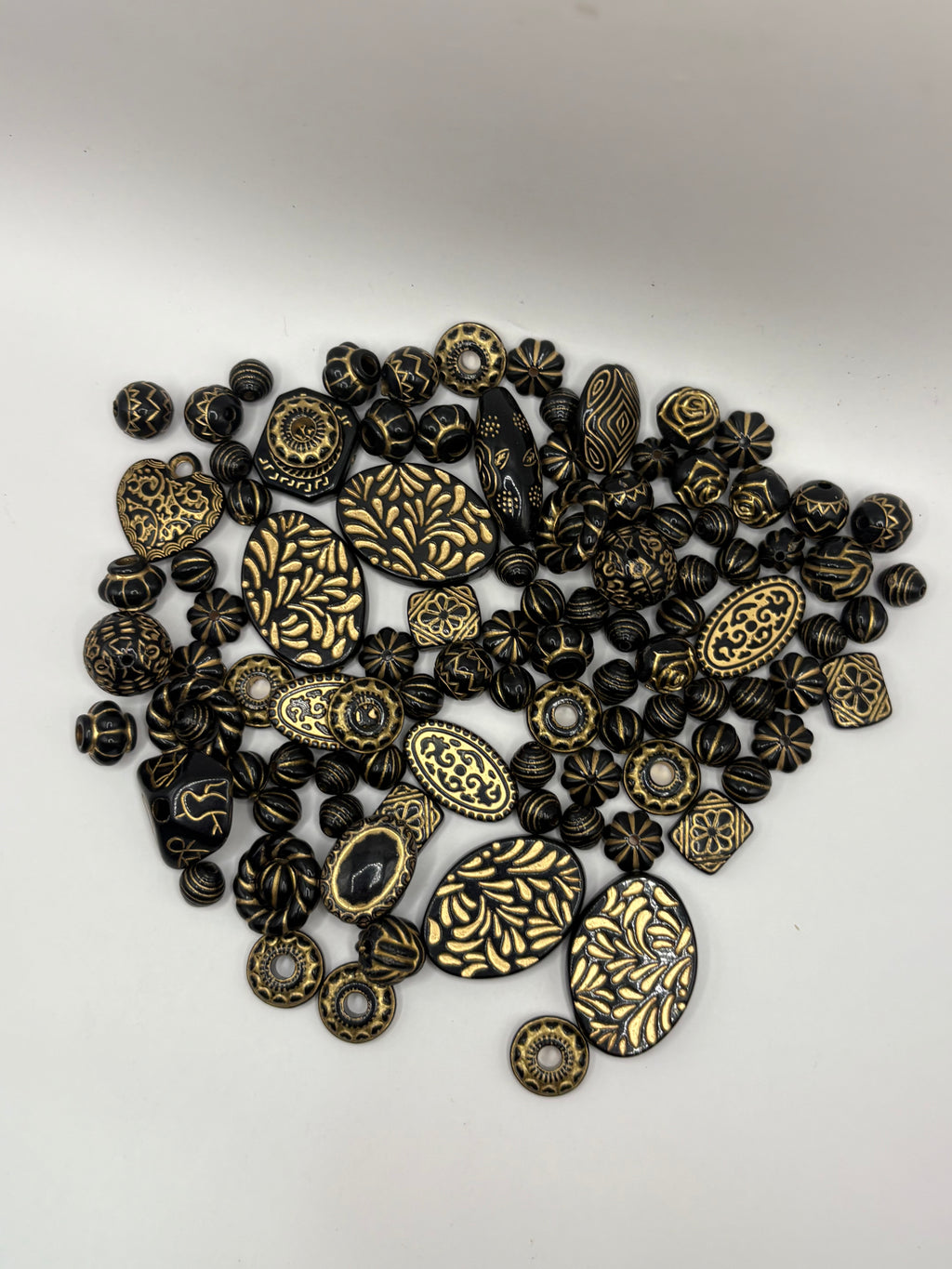 Black and Gold Beads