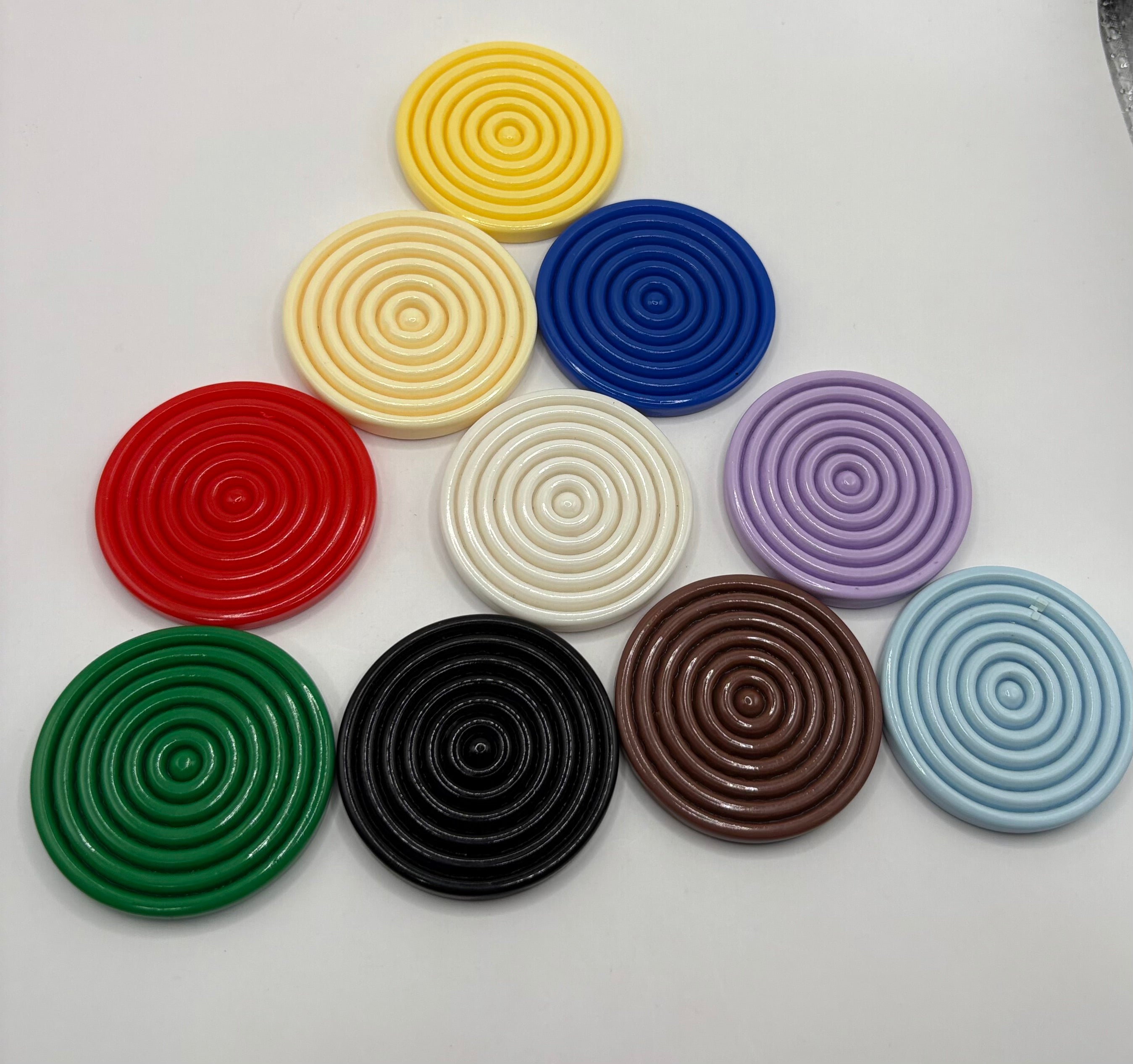 DIY Circle Ribbed Beads