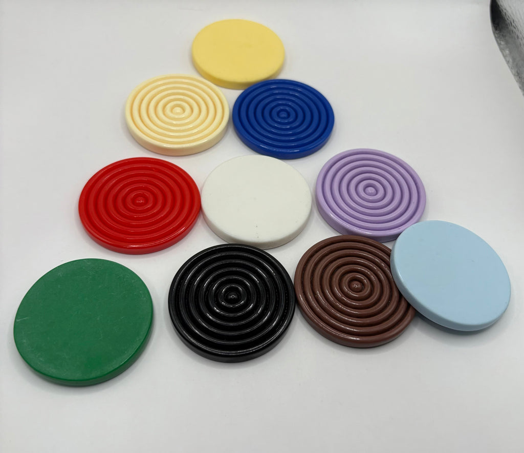 DIY Circle Ribbed Beads