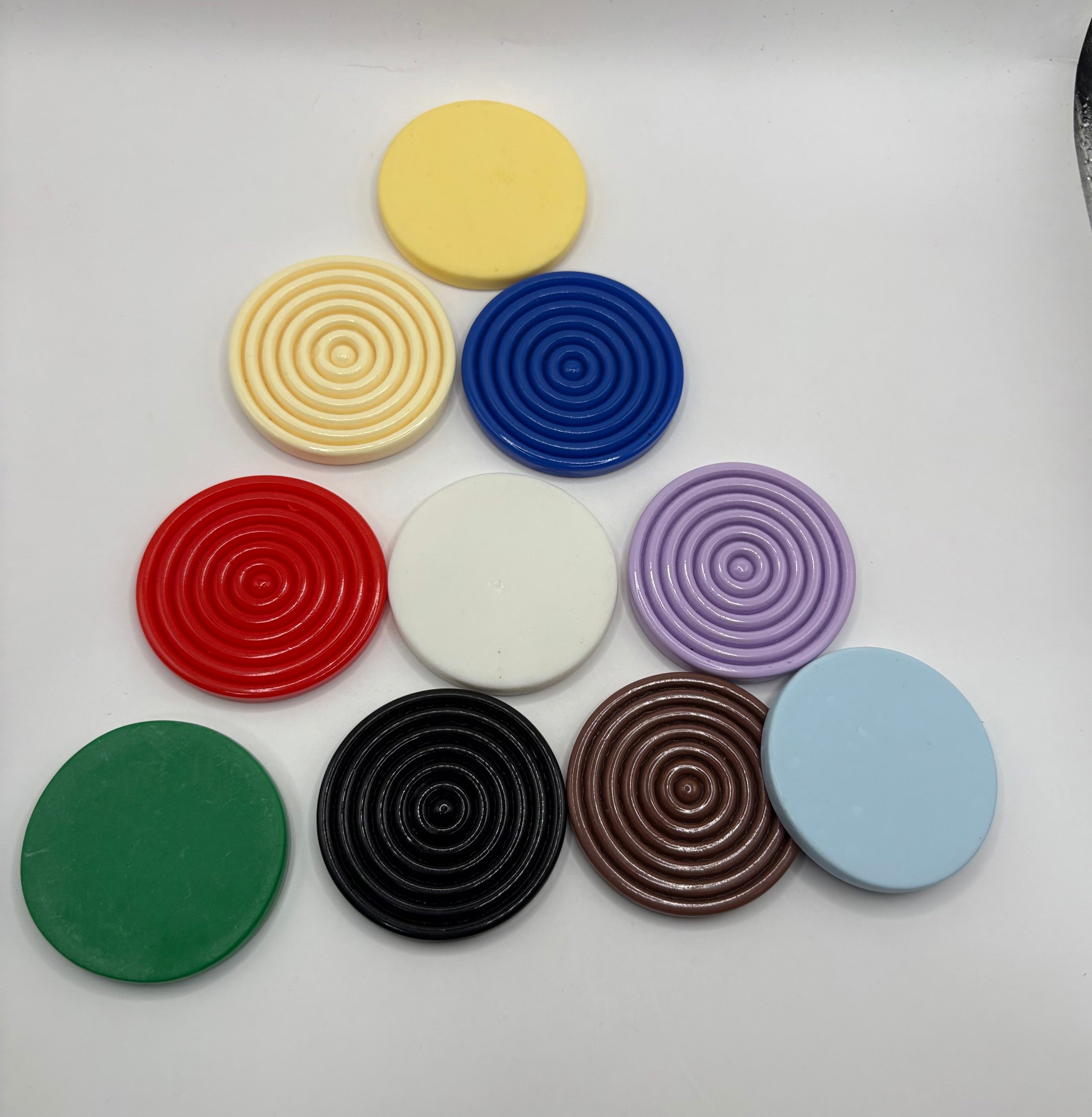 DIY Circle Ribbed Beads