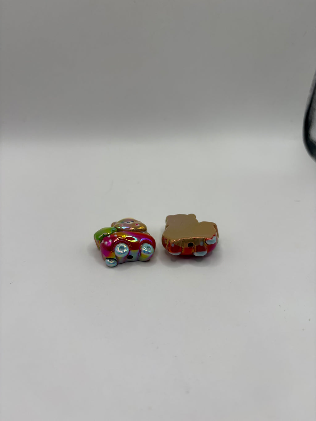 Teddy Bear Strawberry Car Beads