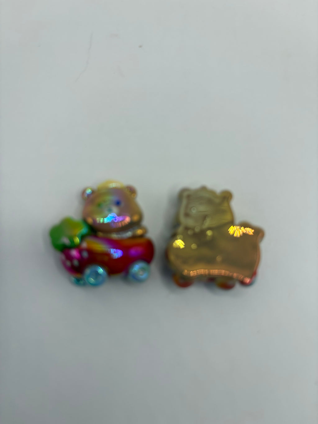 Teddy Bear Strawberry Car Beads