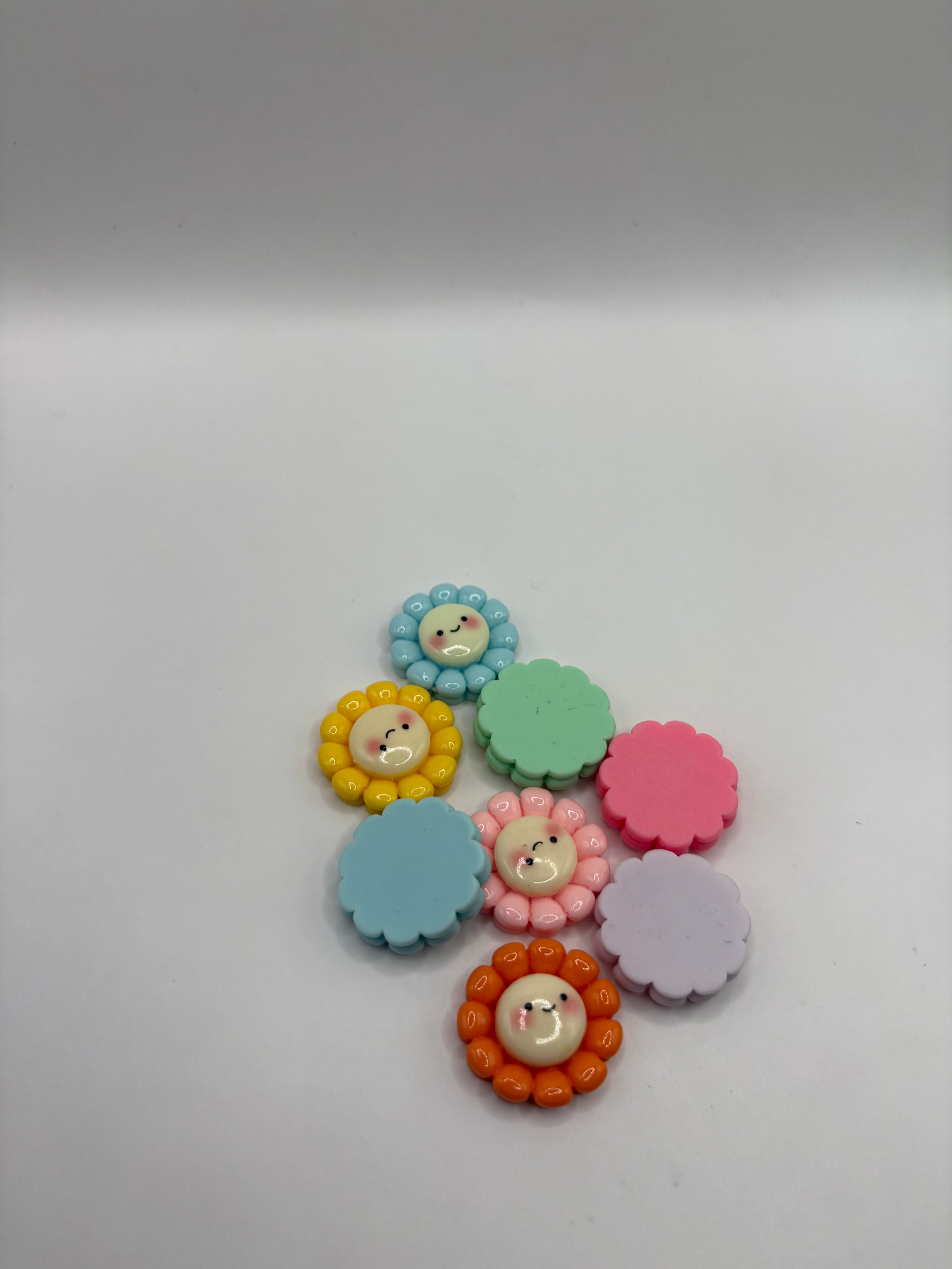 Flower with Smiley Face Charms