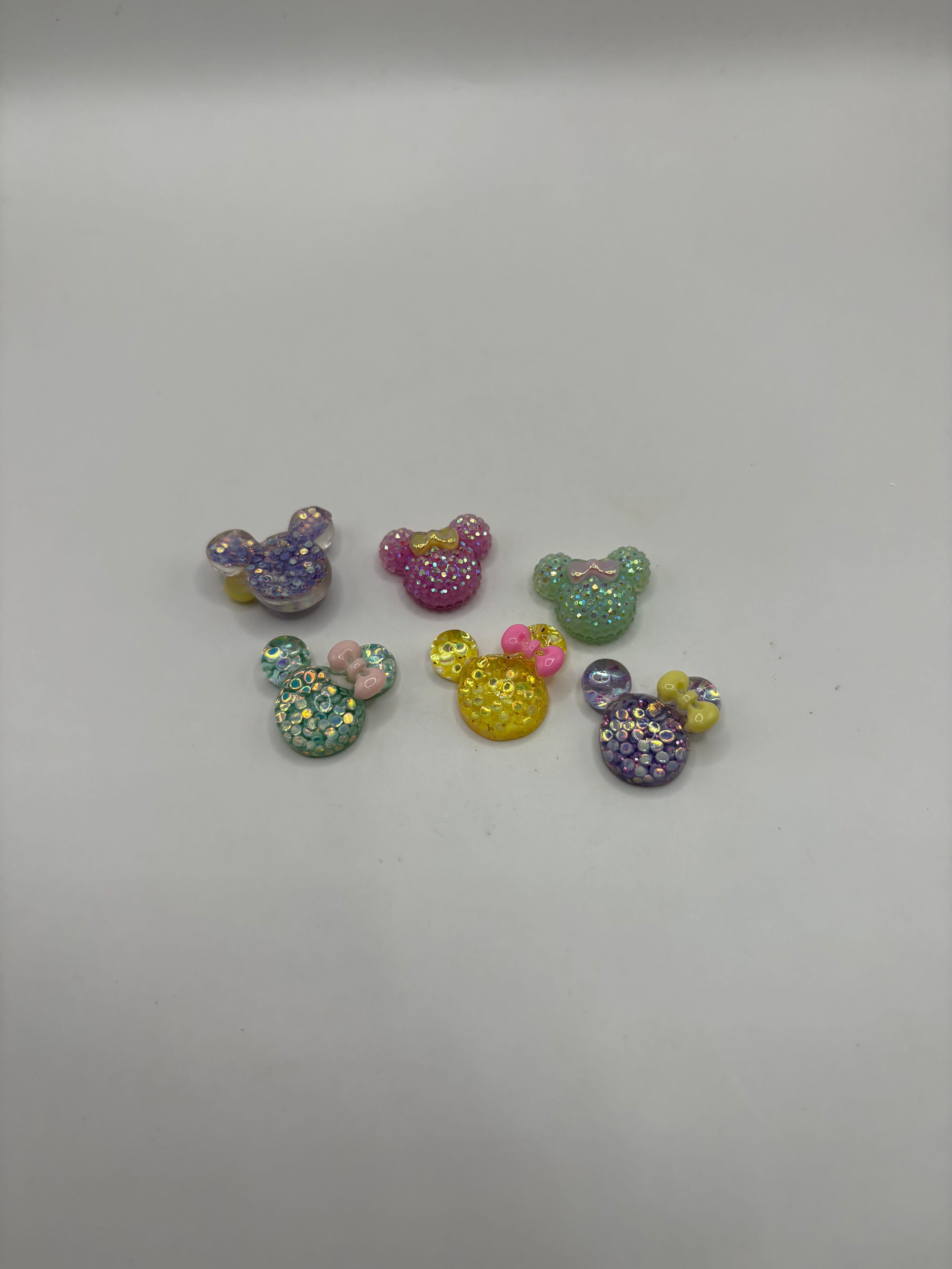 Glitter Minnie Mouse Charms