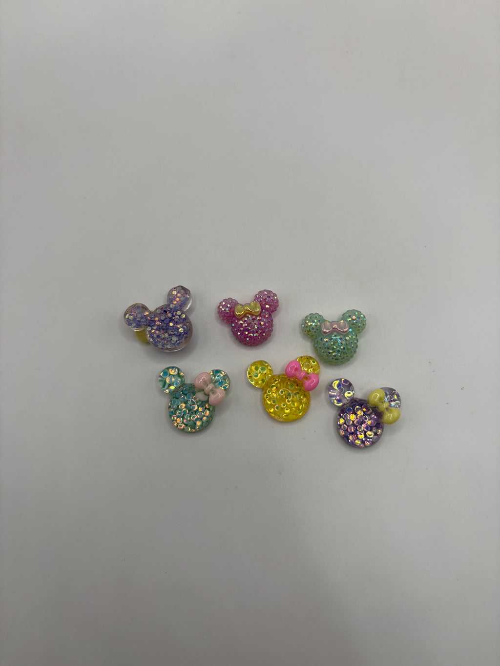 Glitter Minnie Mouse Charms