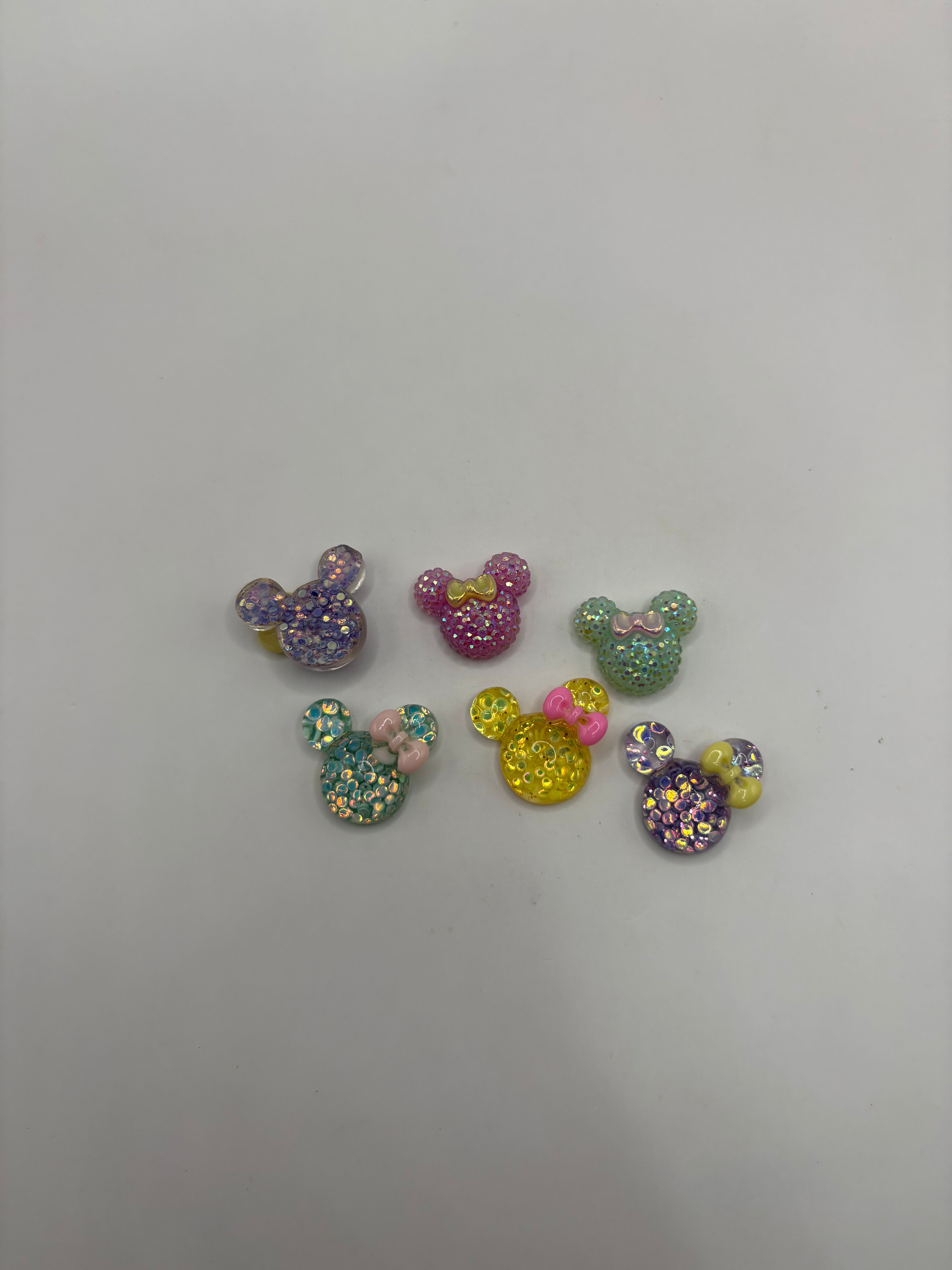 Glitter Minnie Mouse Charms