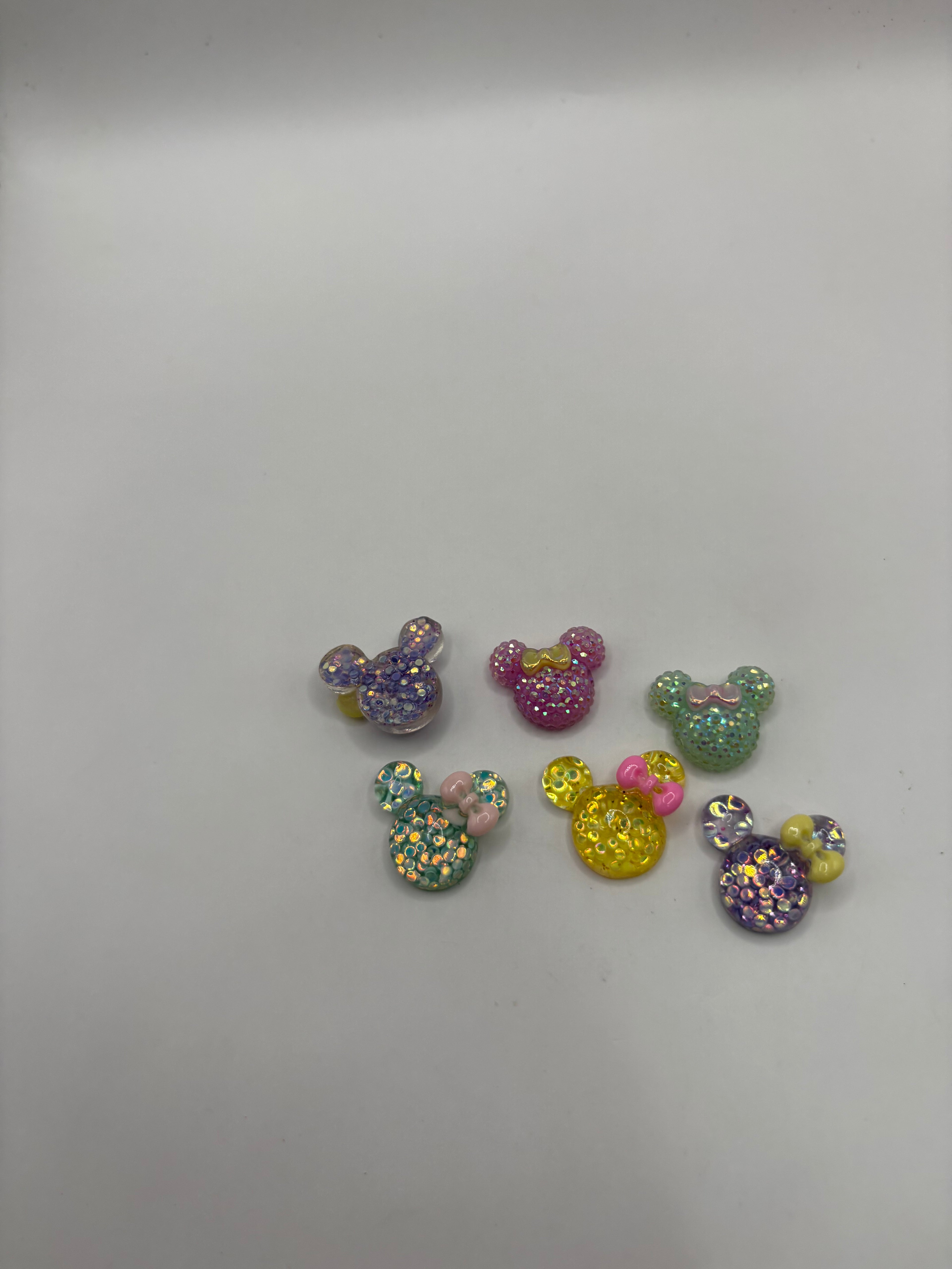 Glitter Minnie Mouse Charms