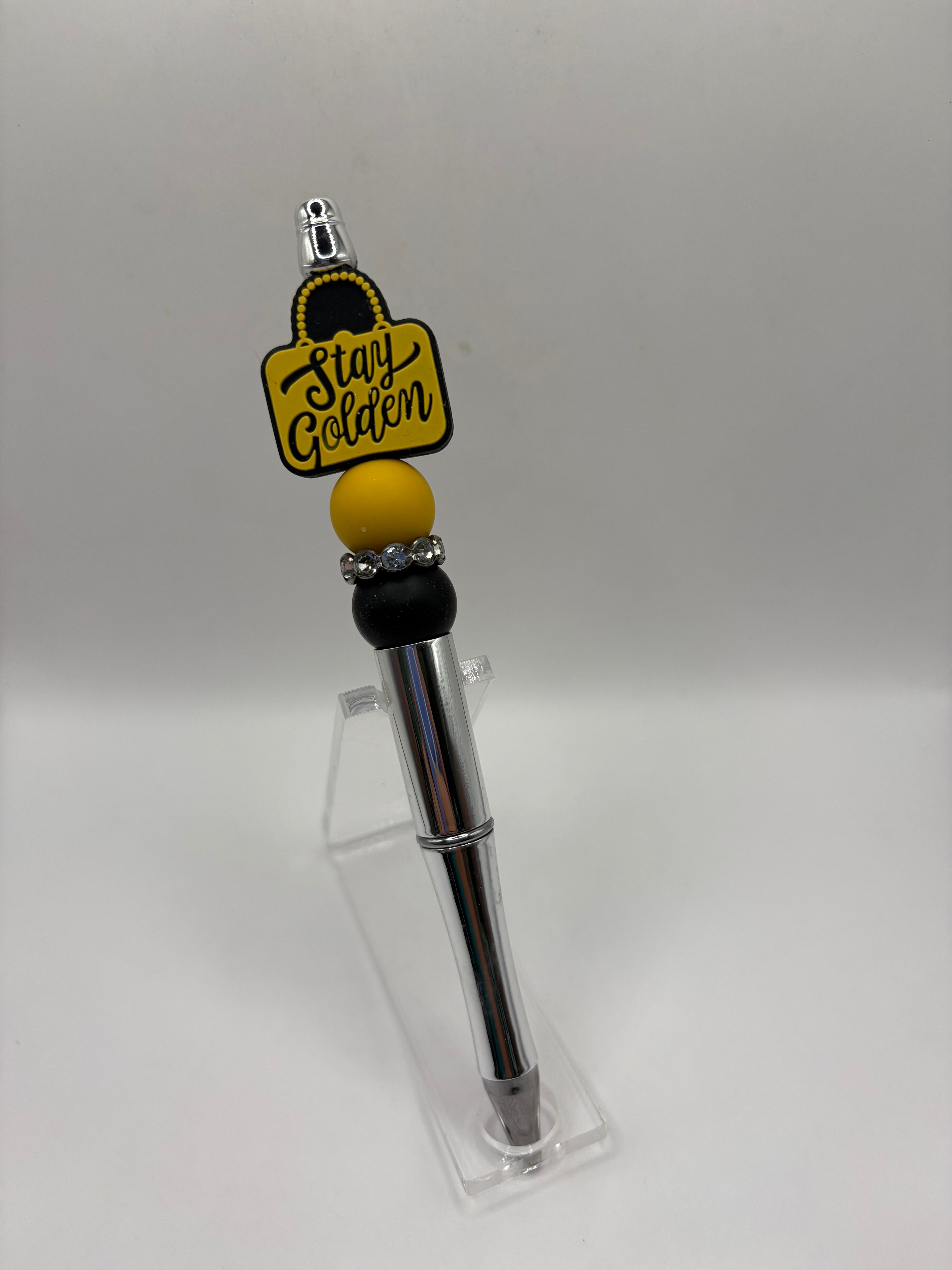 Stay Golded Beaded Pen