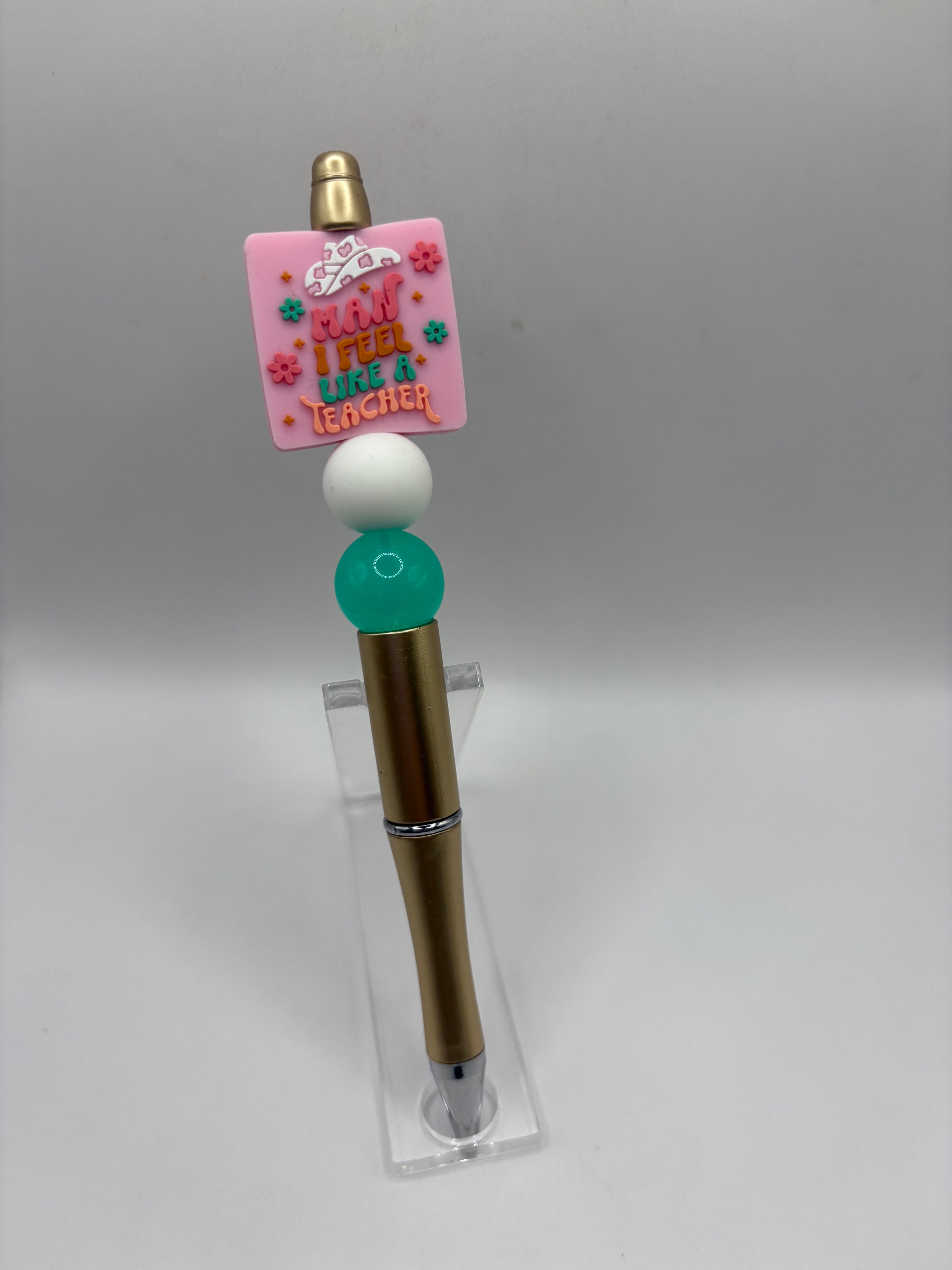 Western Teacher Beaded Pen