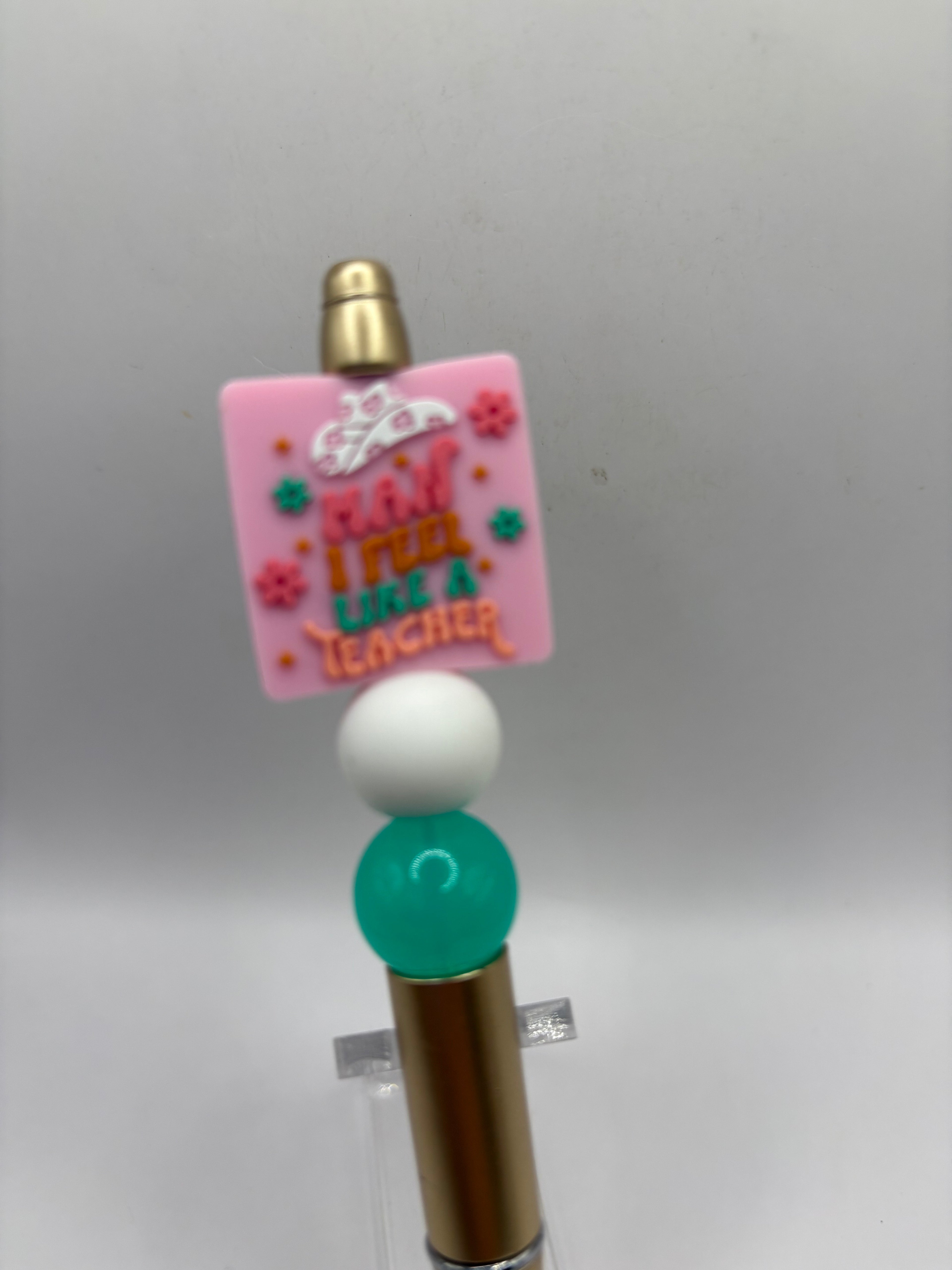 Western Teacher Beaded Pen