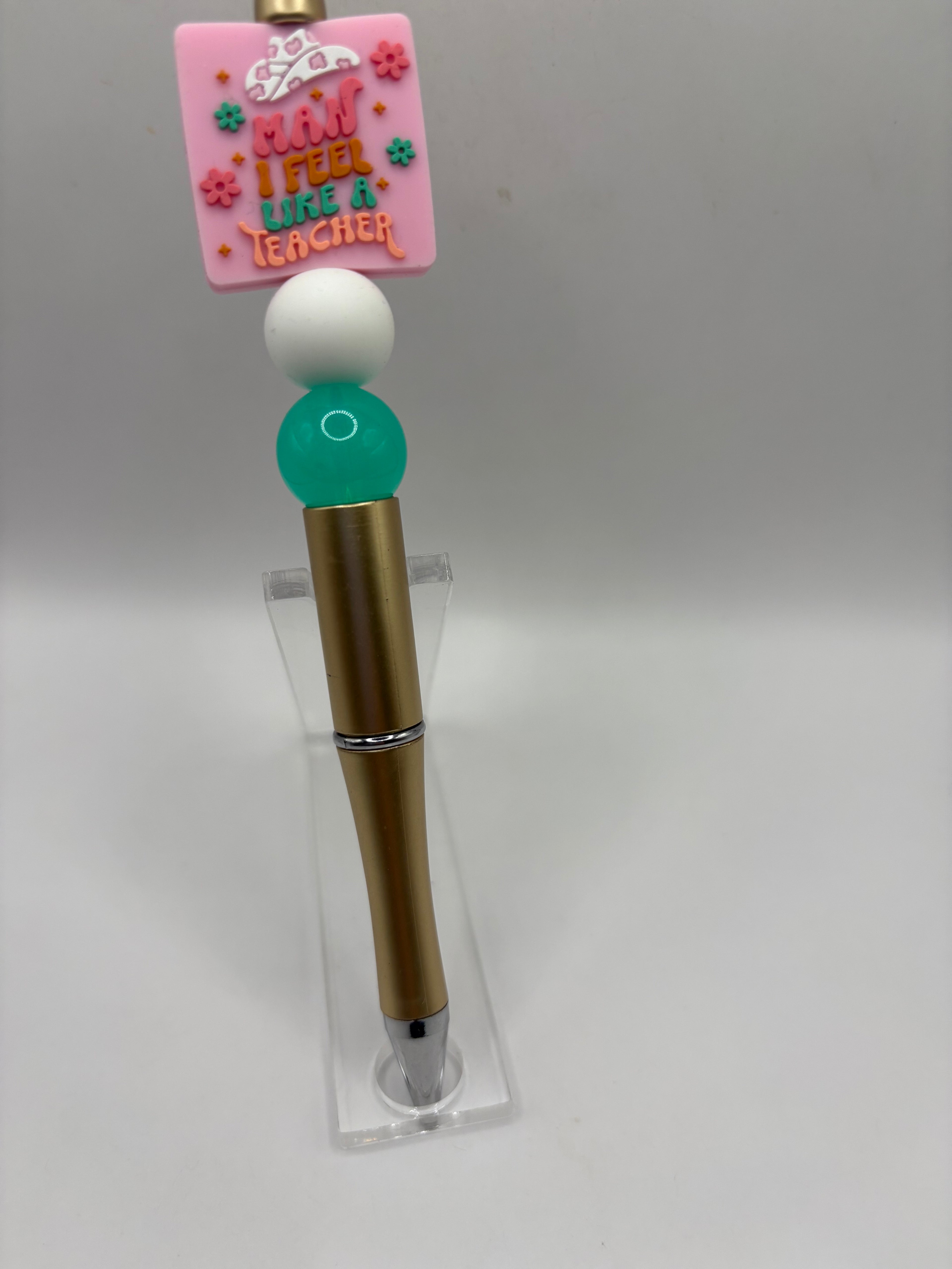 Western Teacher Beaded Pen