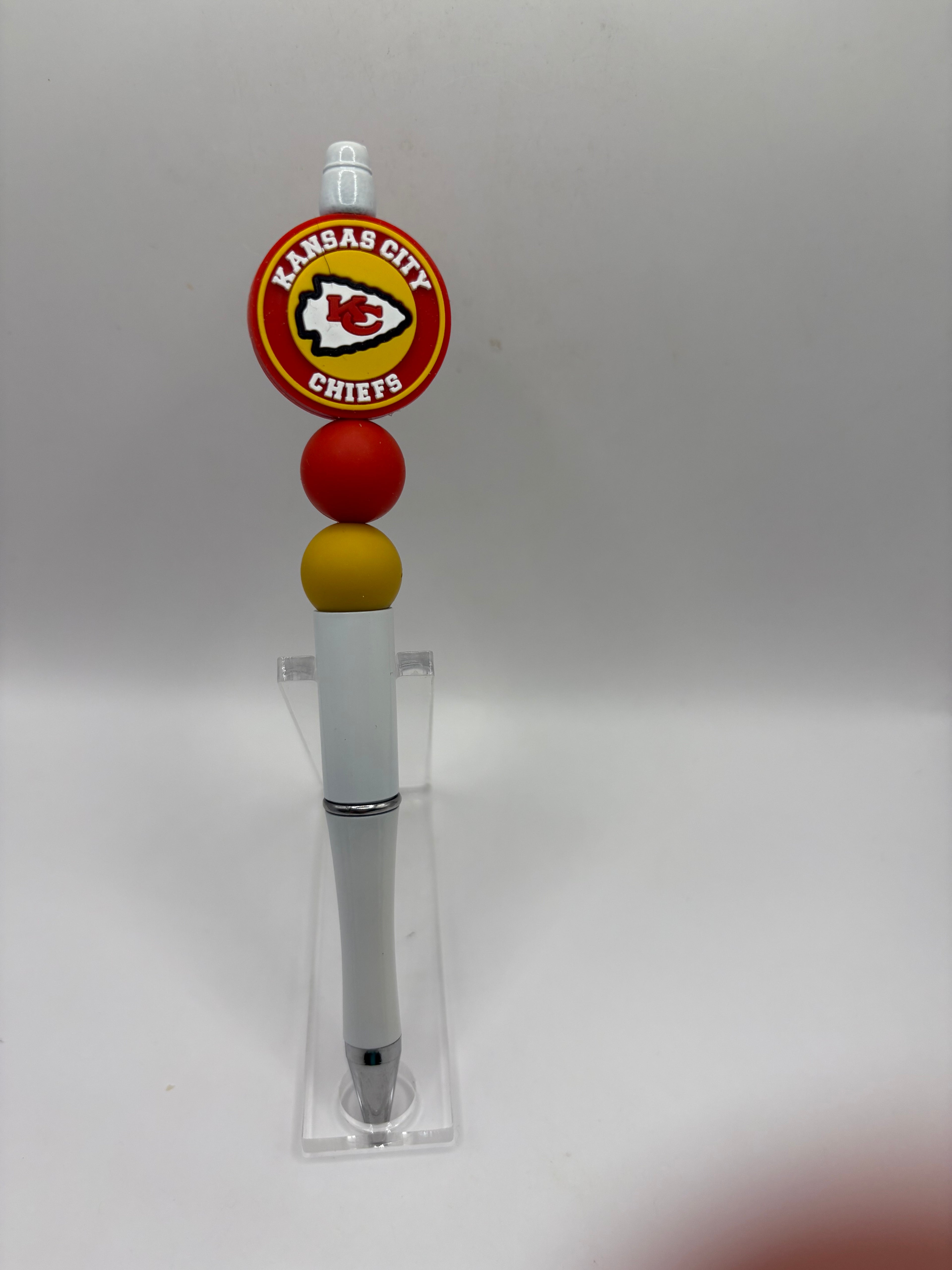 Kansas City Chiefs Beaded Pen
