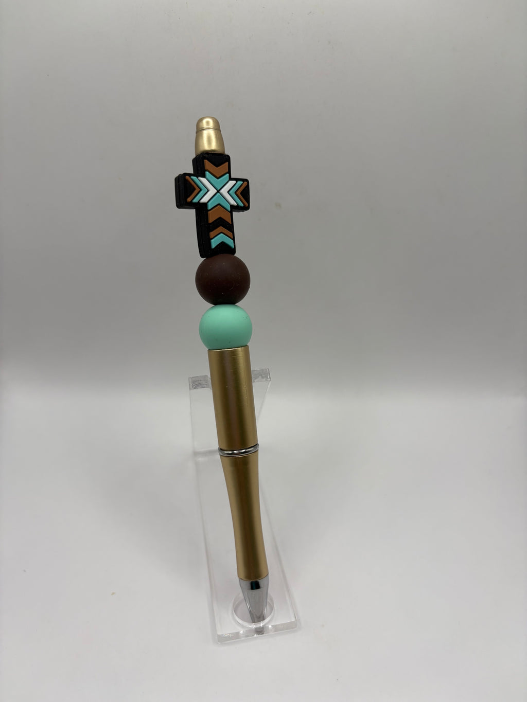 Aztec Cross Beaded Pen