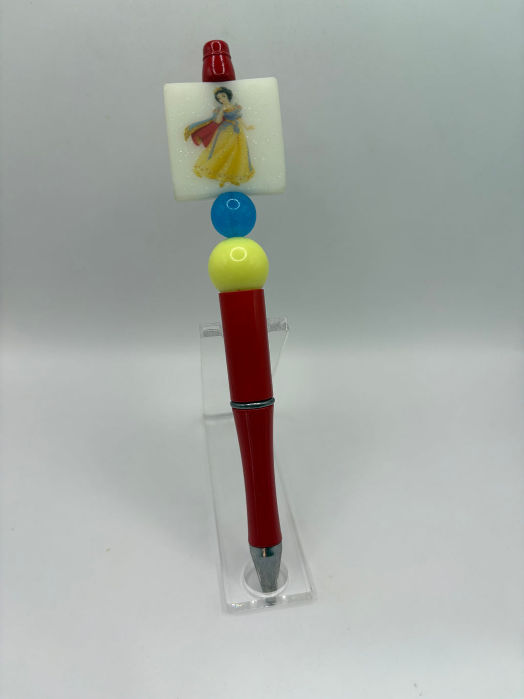 Snow White Beaded Pen
