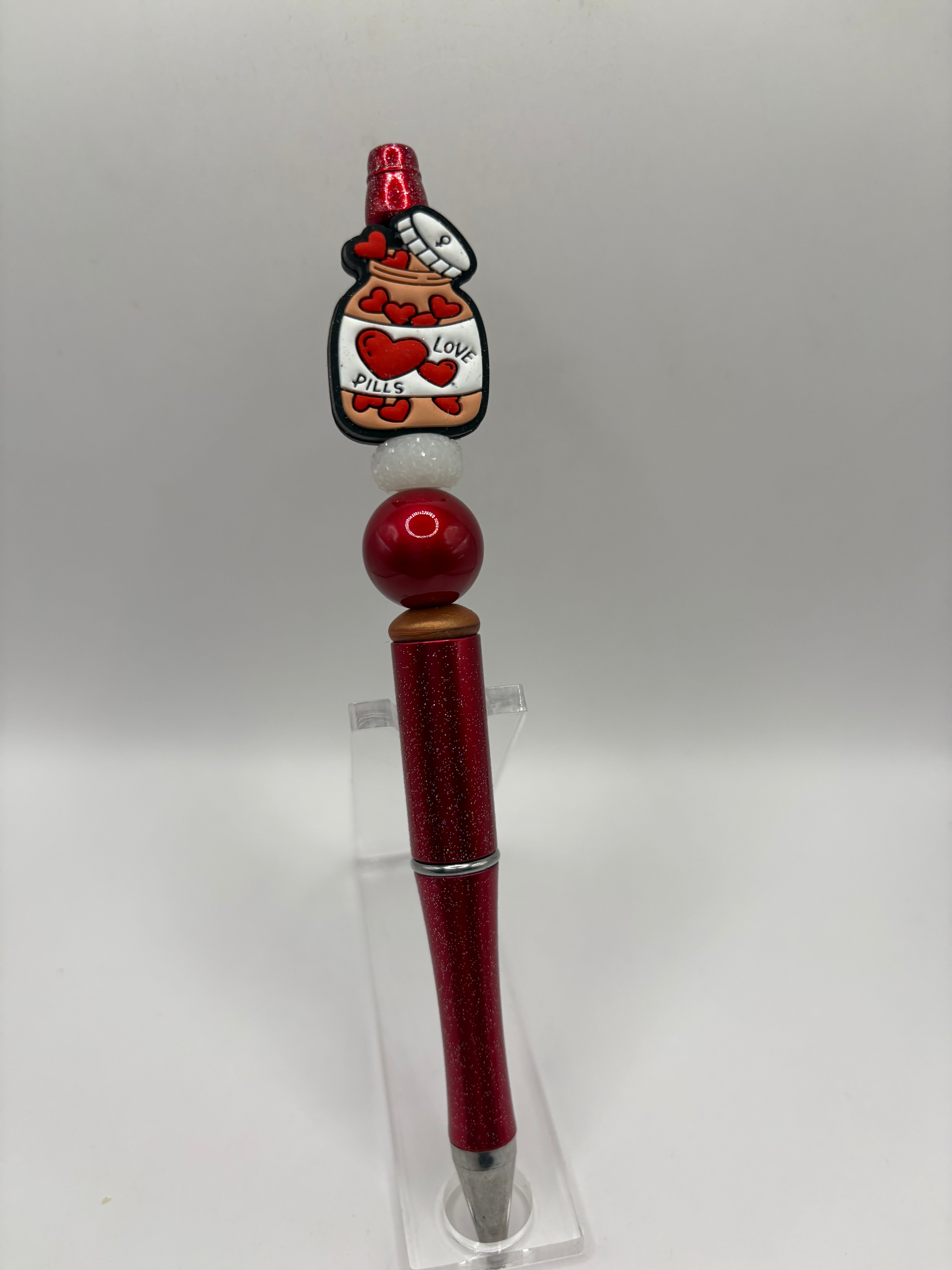 Pill Bottle Beaded Pen