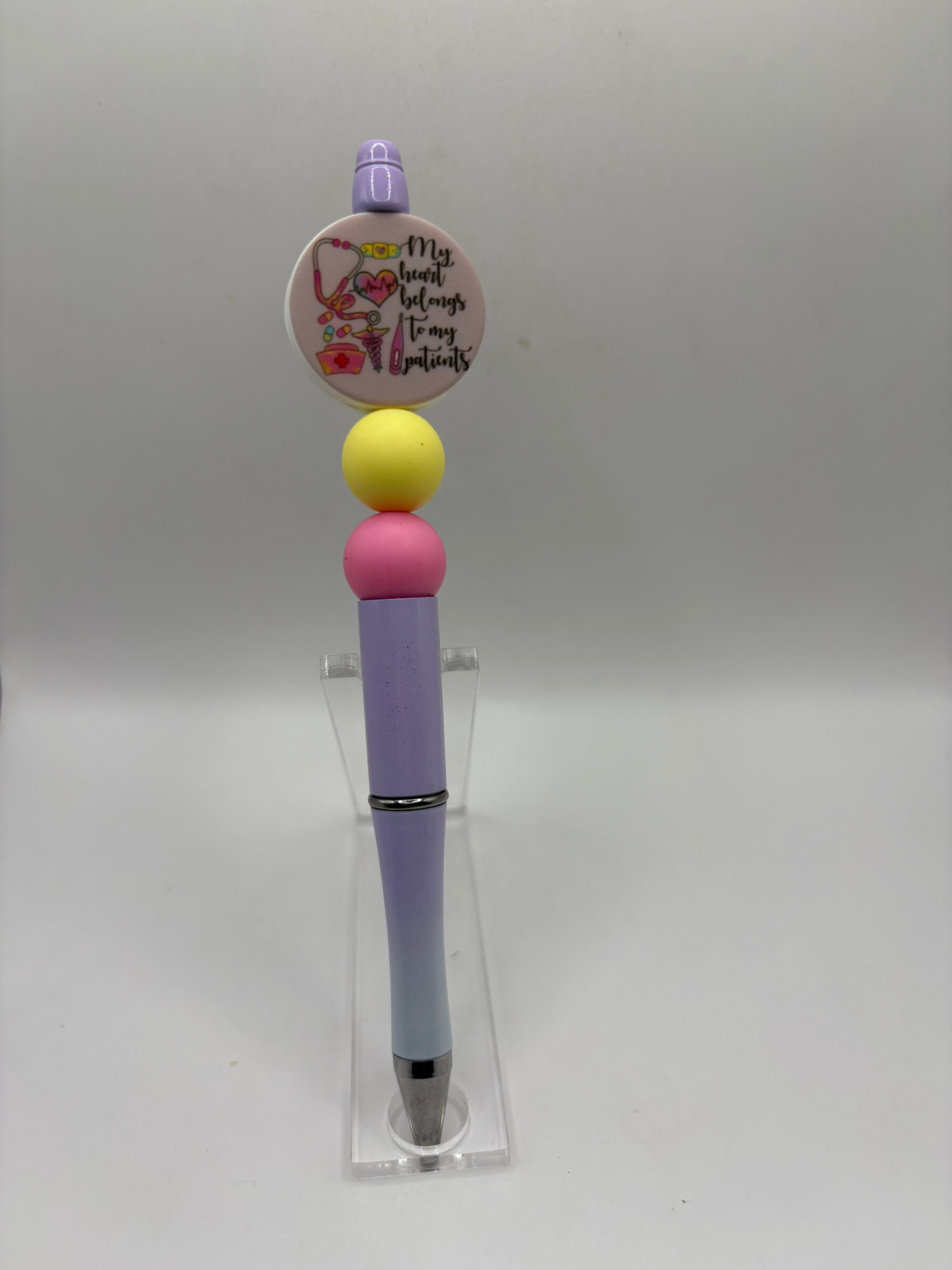 My Heart Beaded Pen