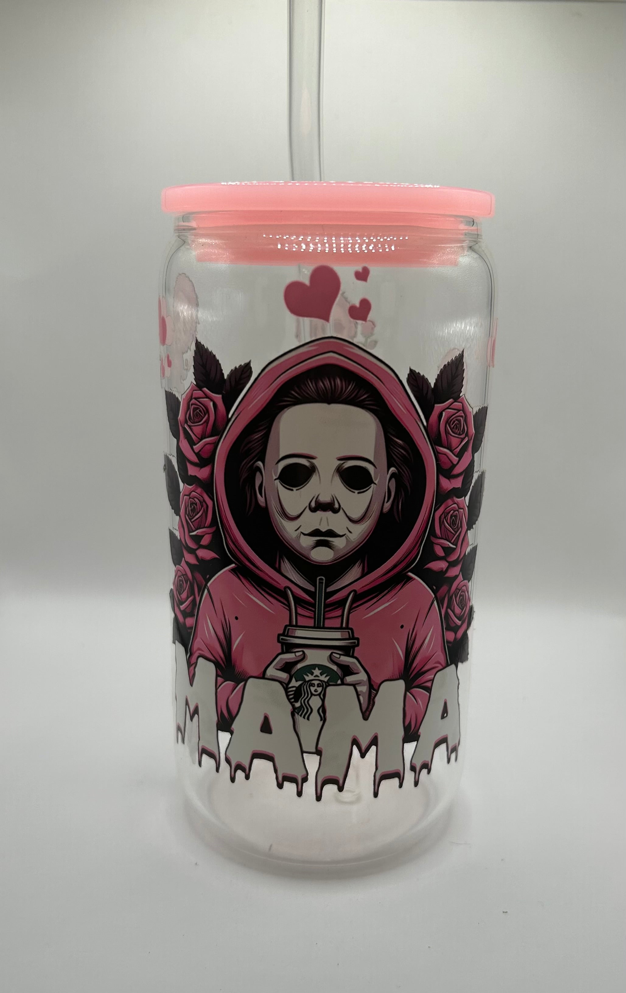 Mama Horror Glass Cup