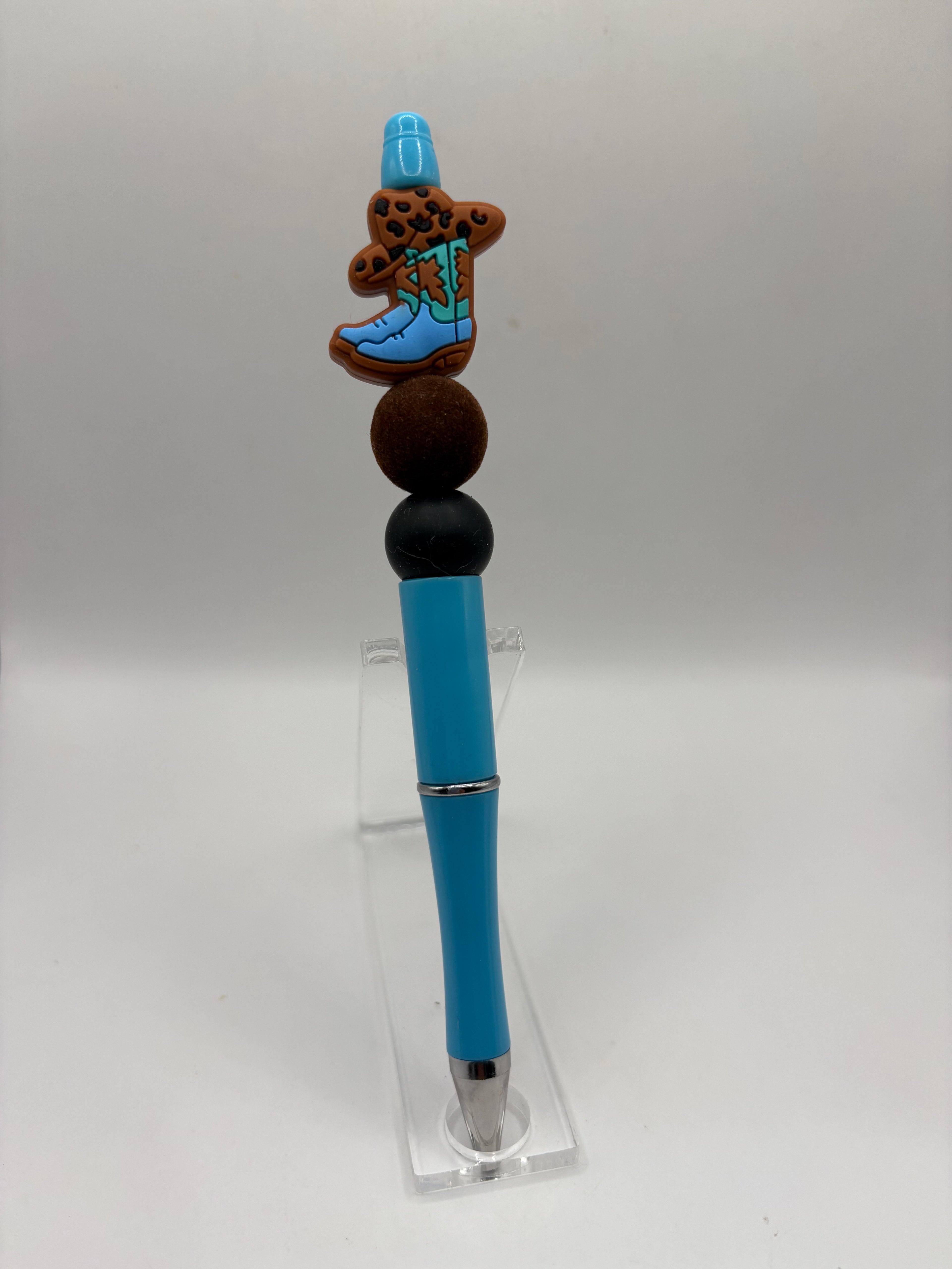 Cowboy Boots Beaded Pen