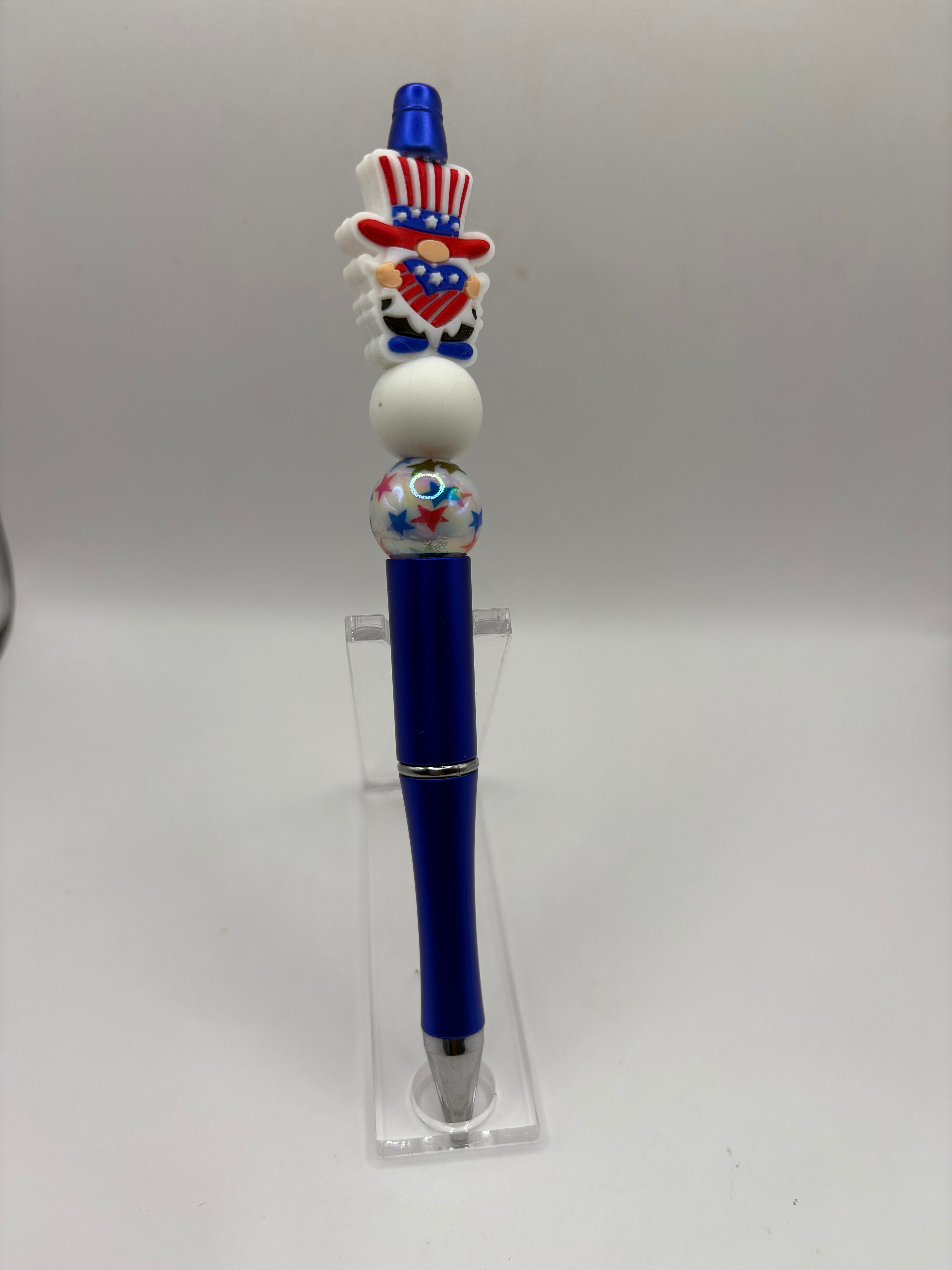 Uncle Sam Gnome Beaded Pen