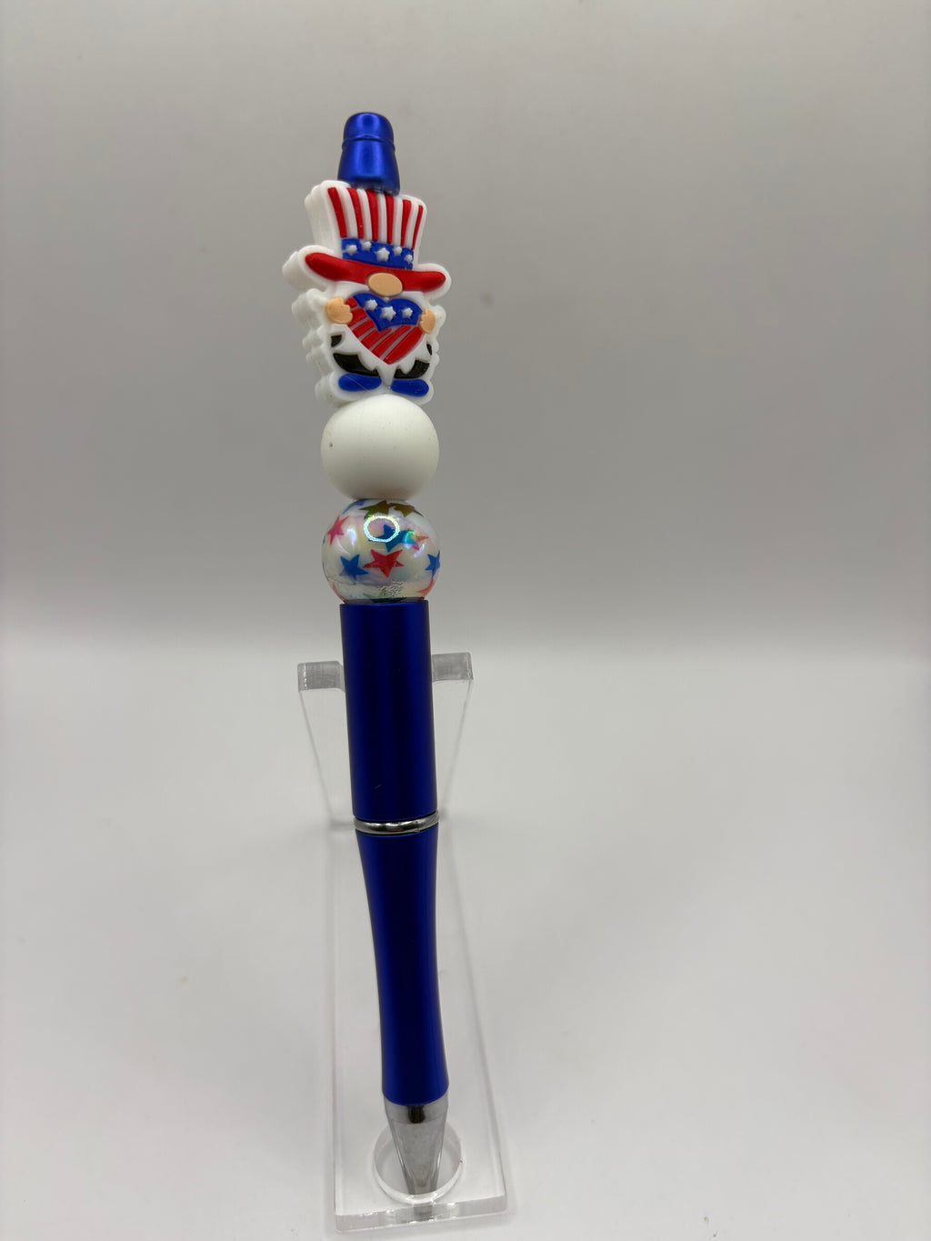 Uncle Sam Gnome Beaded Pen
