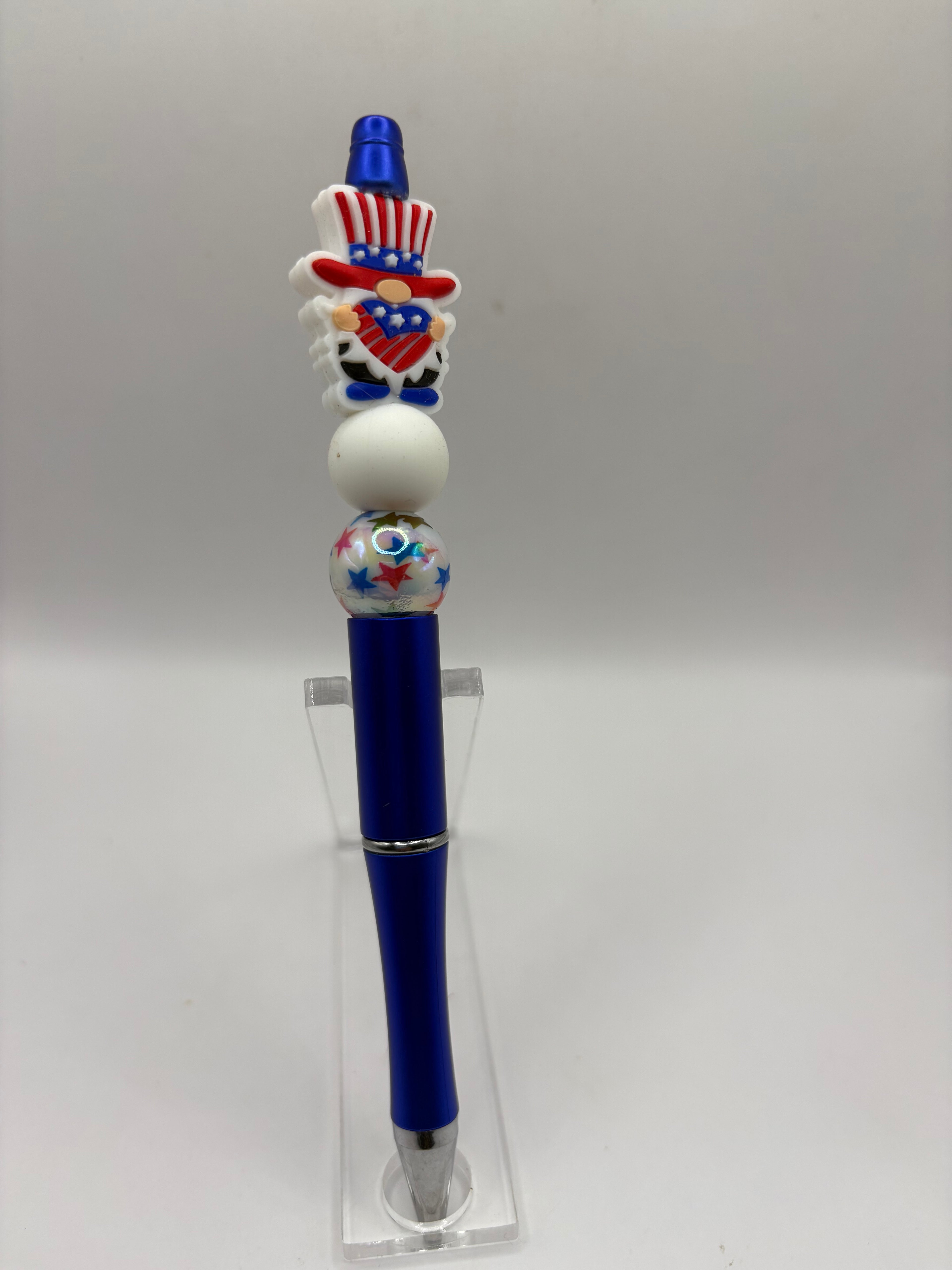 Uncle Sam Gnome Beaded Pen