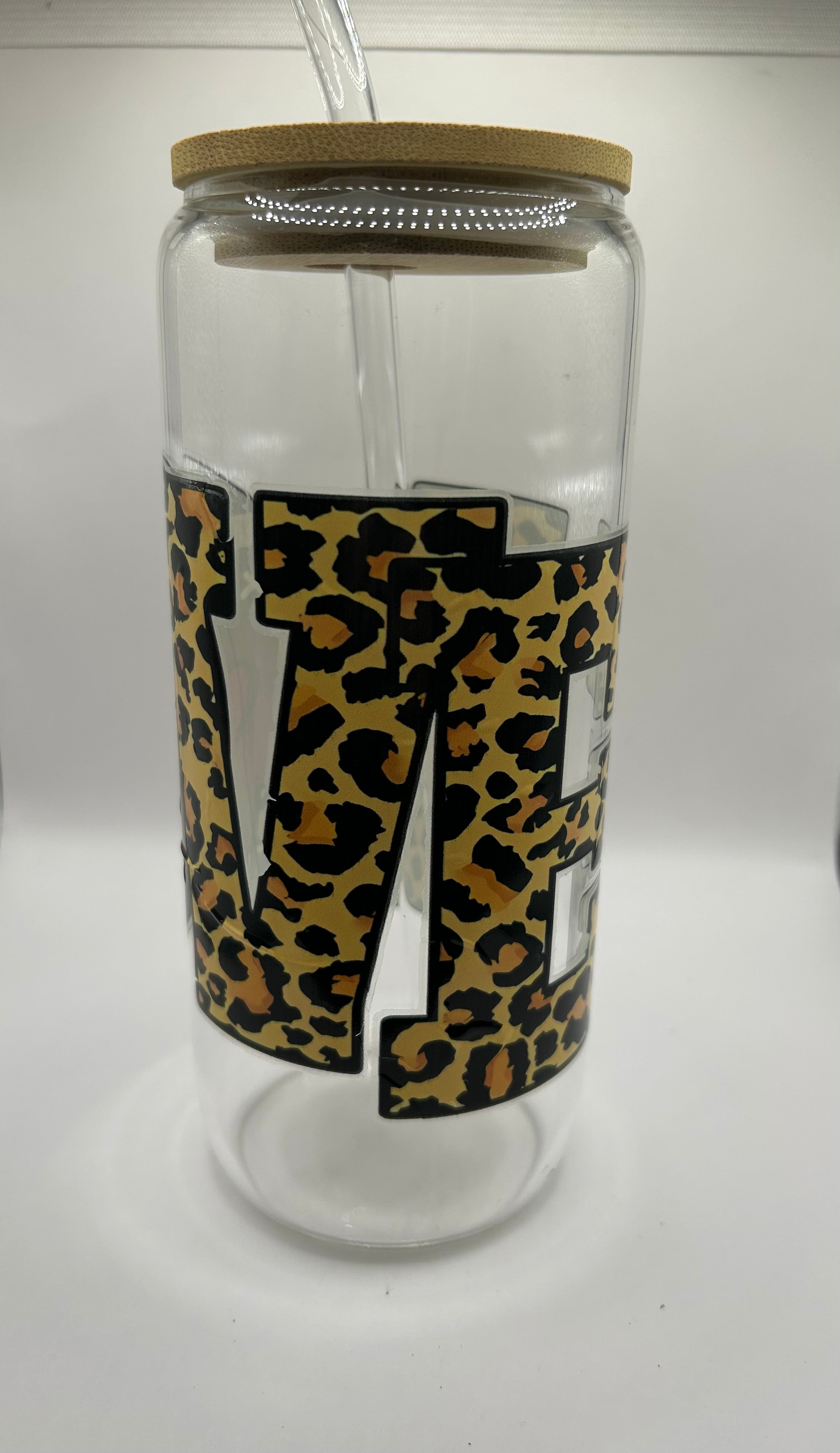 Football Love Glass Cup