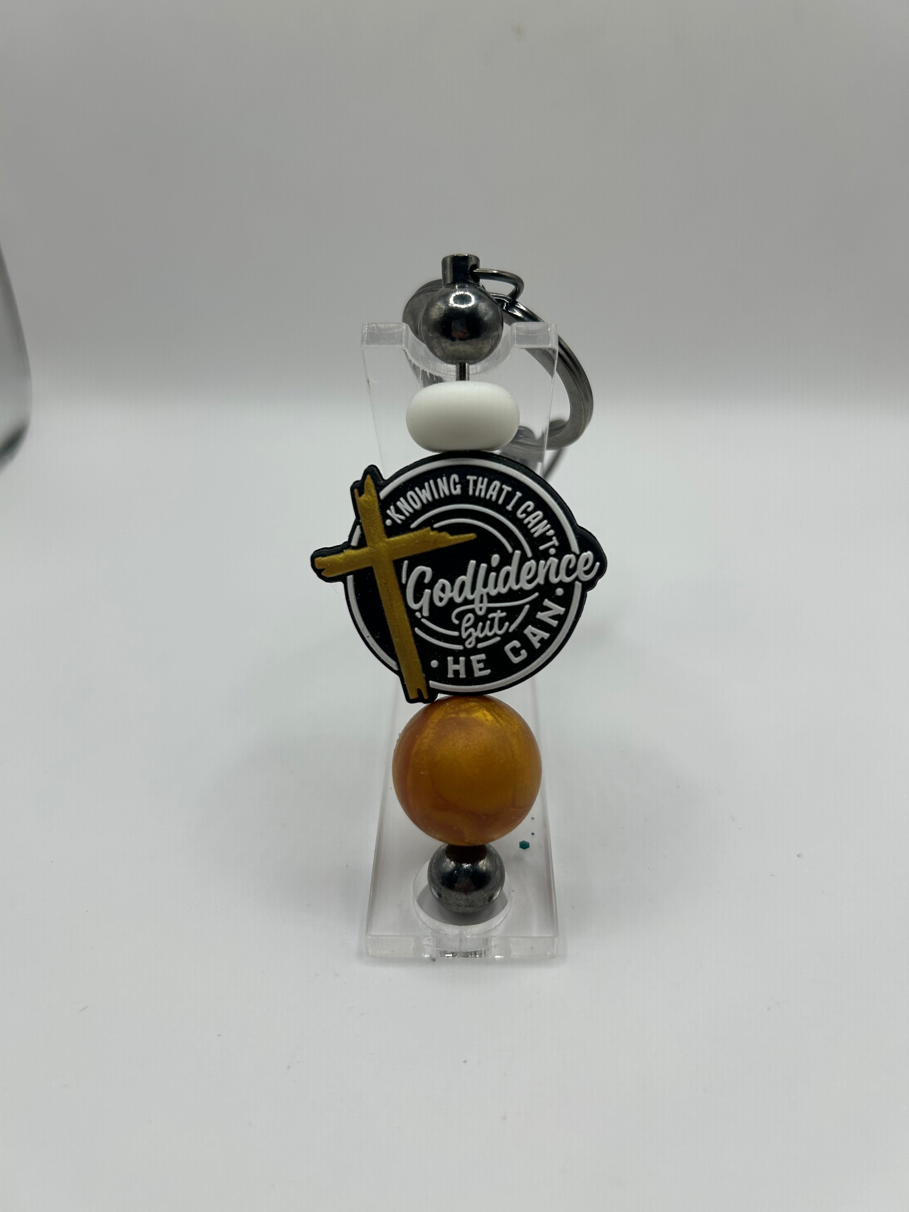 Godfidence Beaded Keychain