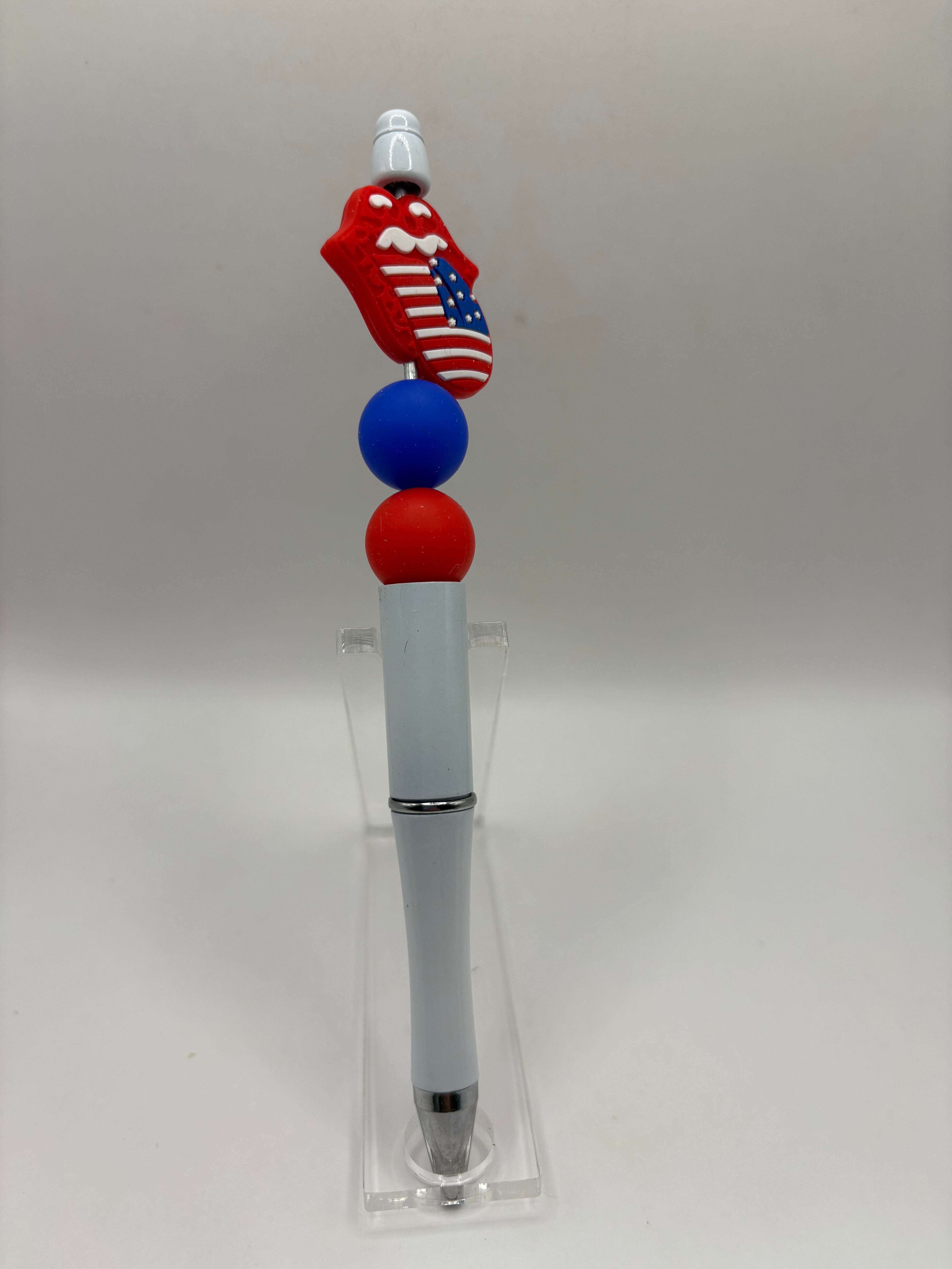 USA Tongue Beaded Pen