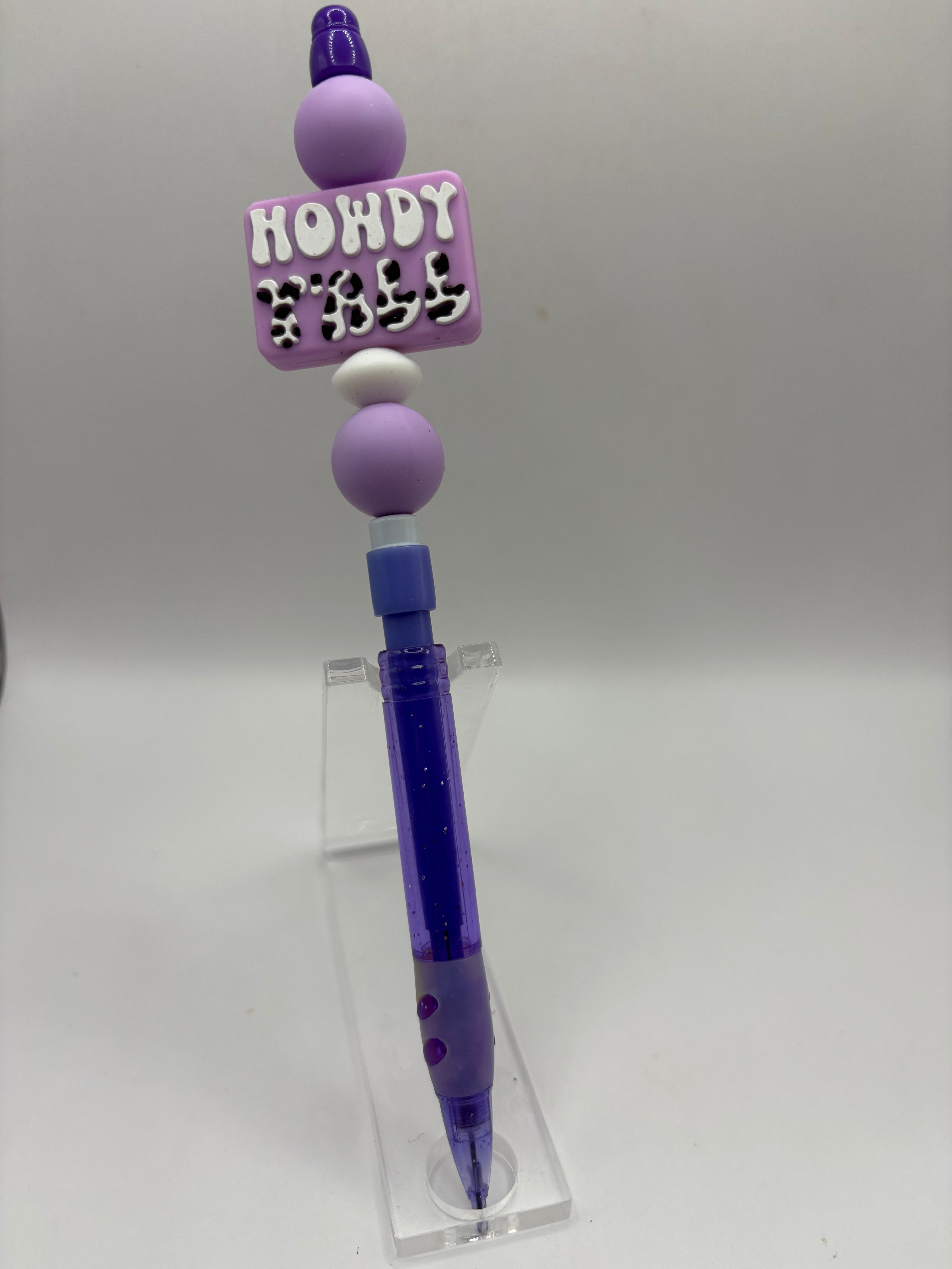 Howdy Yall Beaded Pencil