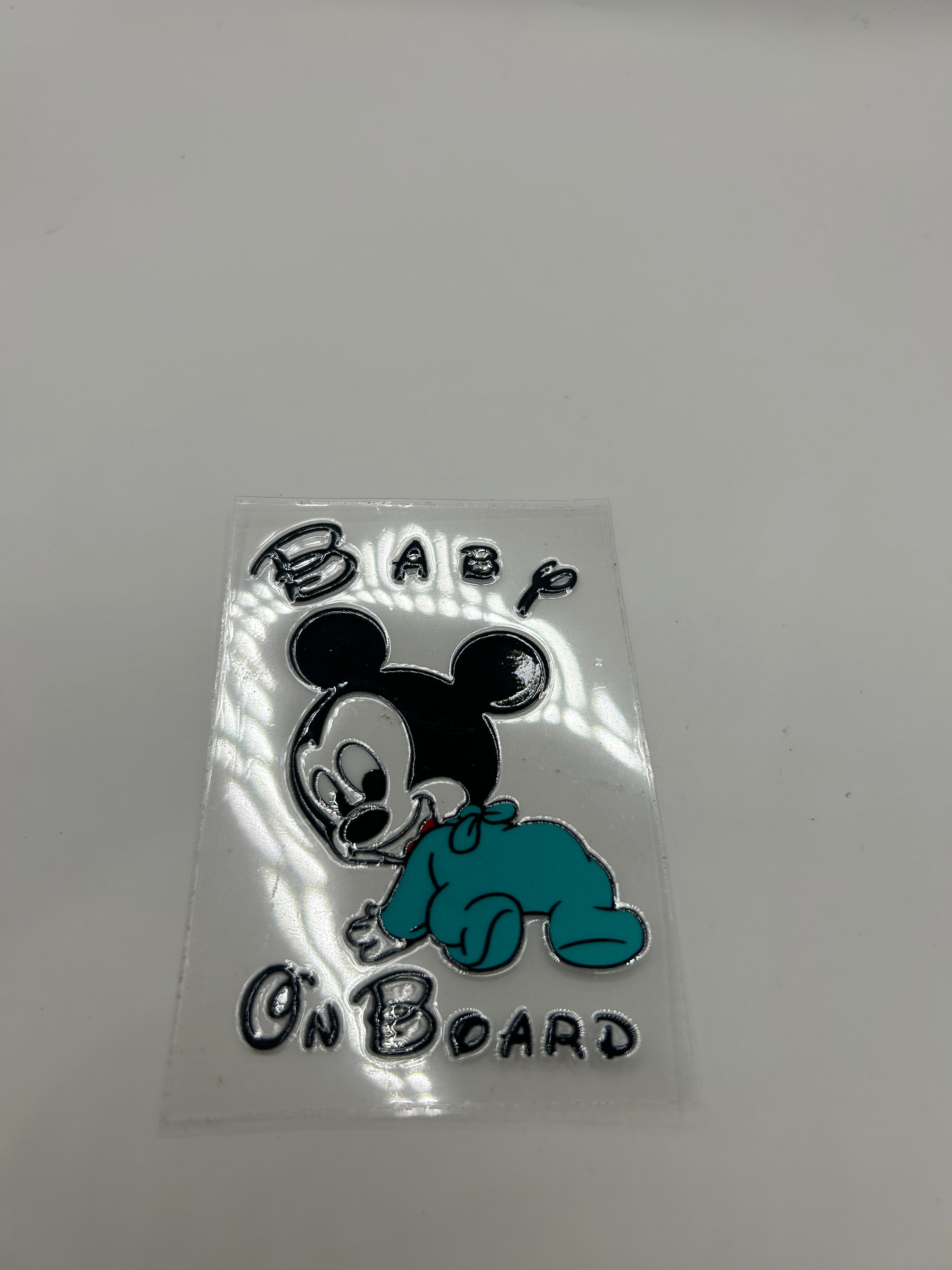 Mickey Baby on Board Vinyl Decal