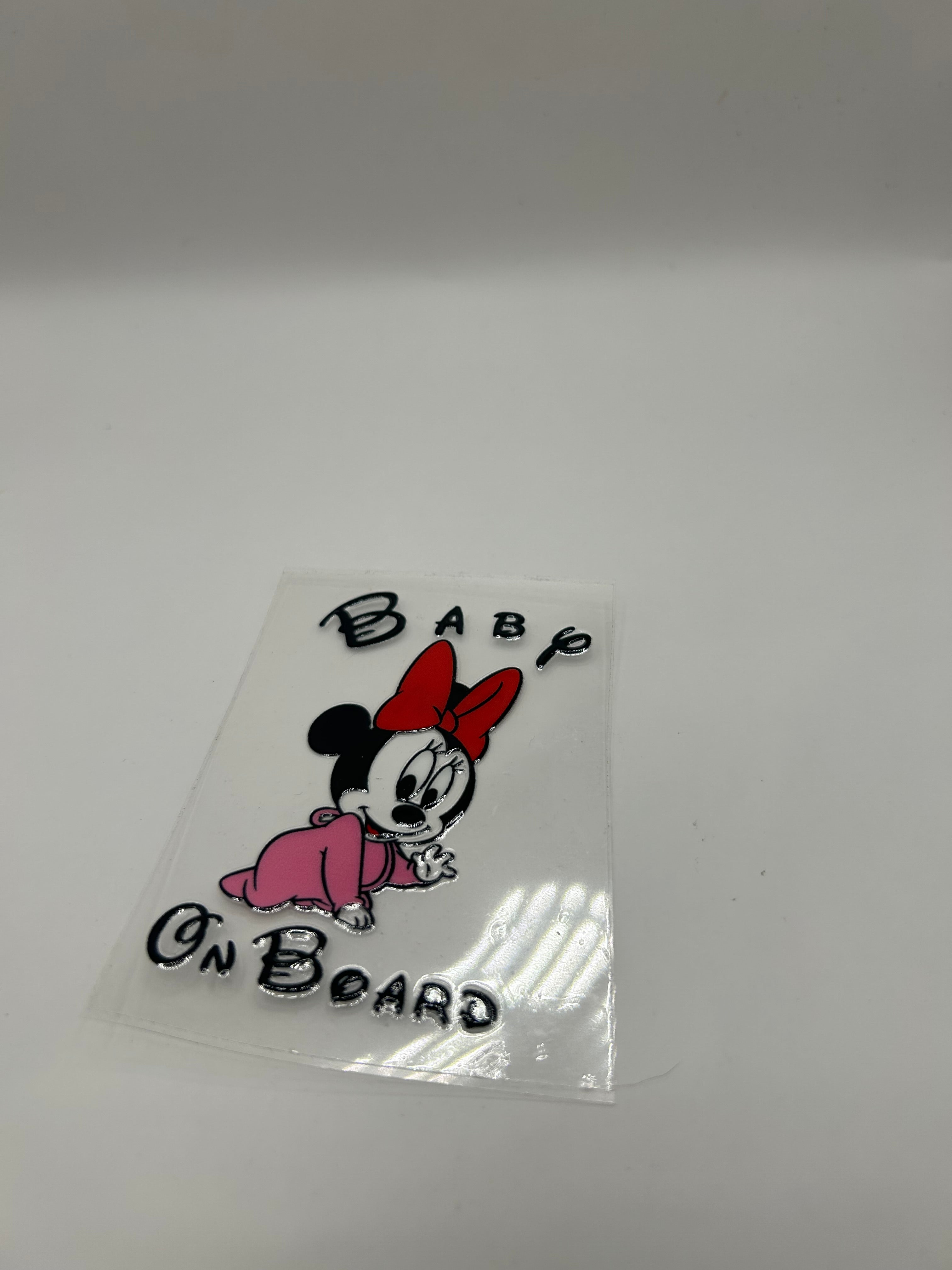 Minnie Baby on Board Vinyl Decal