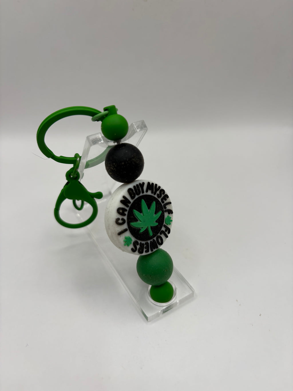 Flowers Beaded Keychain