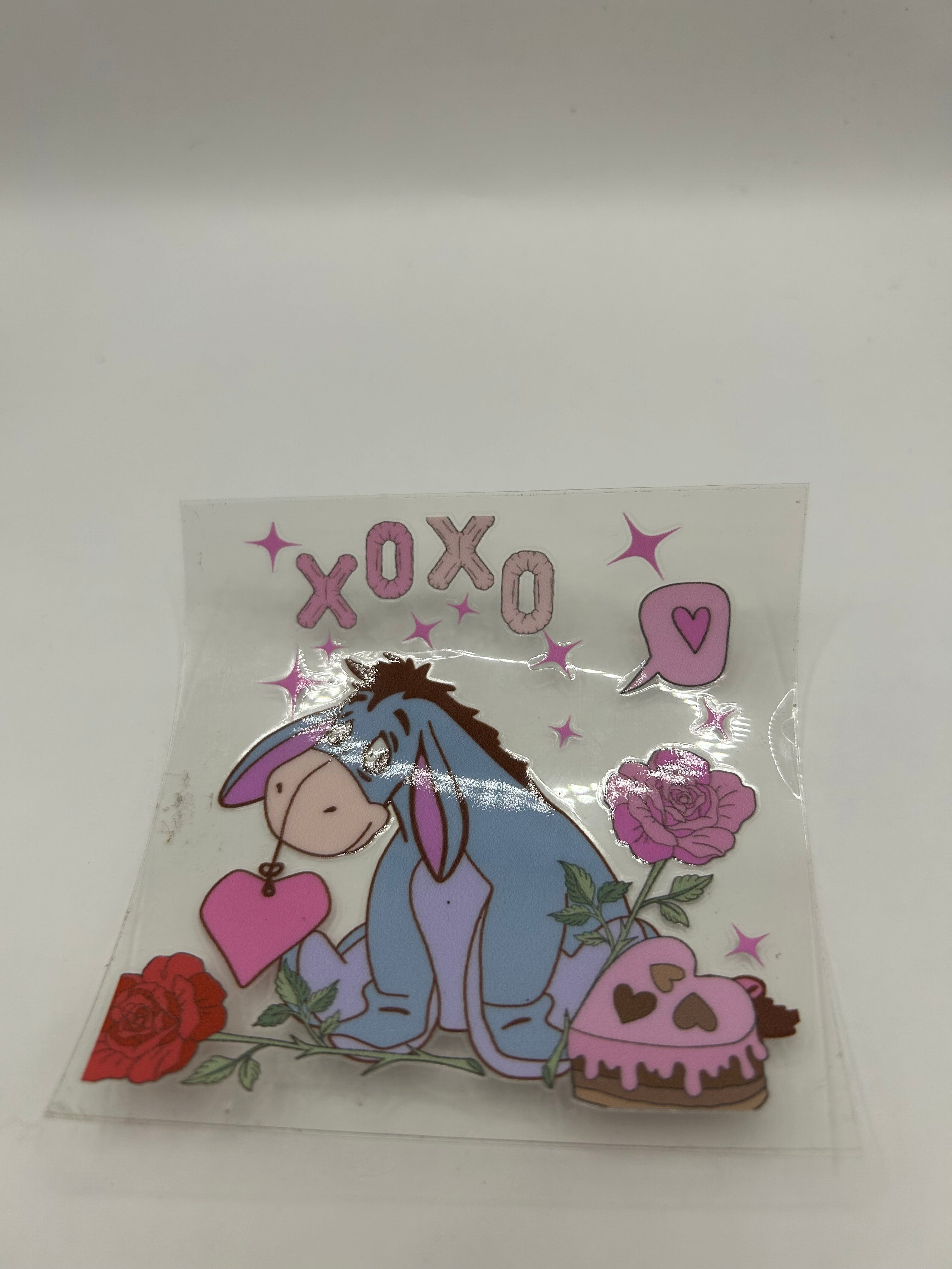 Eeyore Valentine Vinyl Decal