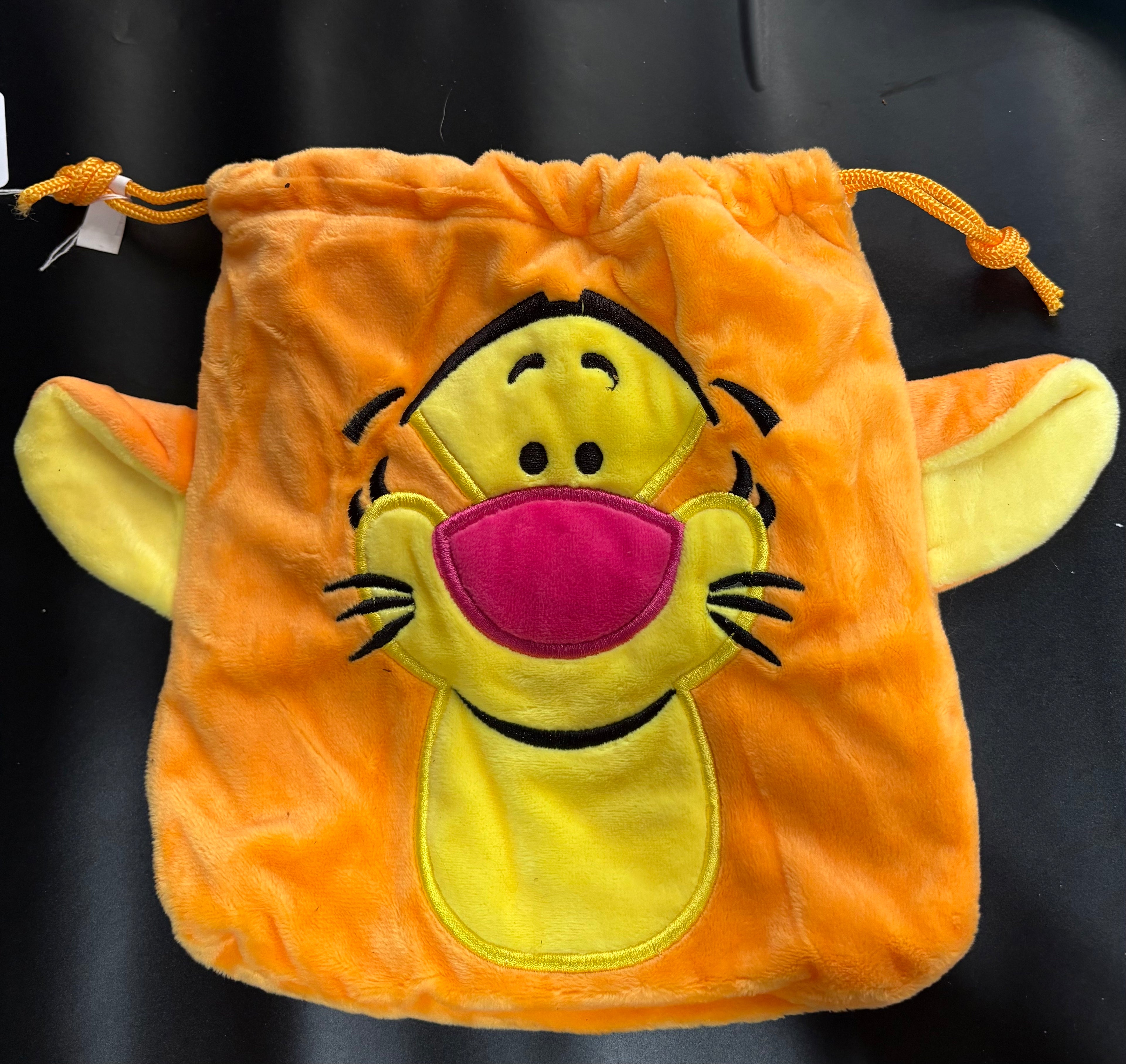 Tigger Plush Drawstring Bag